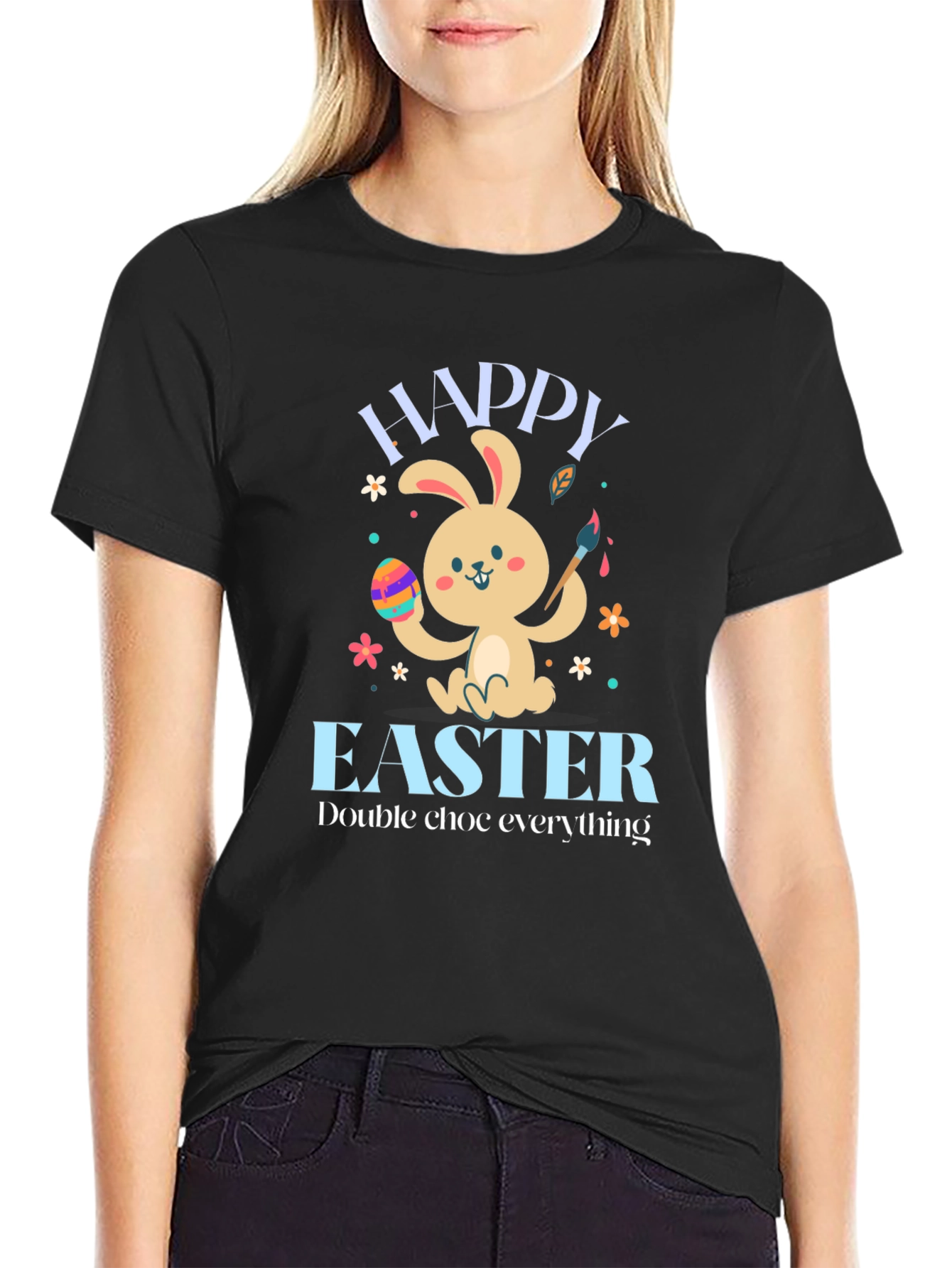 Happy Easter Bunny T-Shirt: Double Chocolate Everything!