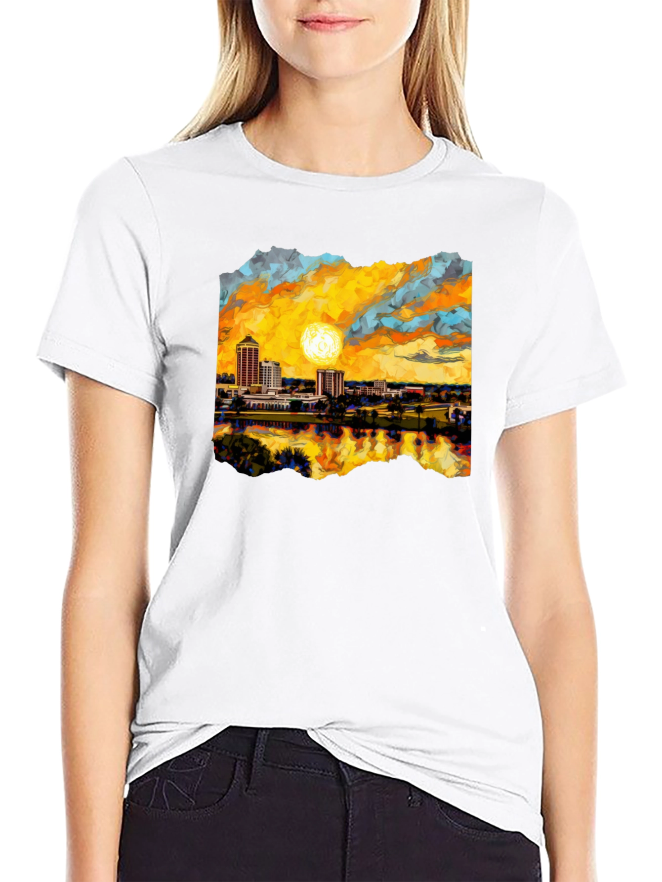 Jacksonville Florida Skyline T-Shirt