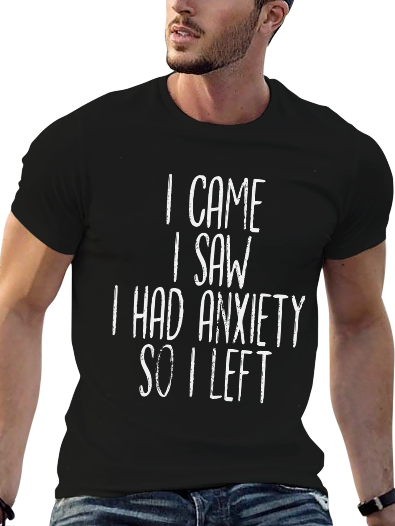 Anxiety Slogan Graphic Tee - Funny Unisex T-Shirt
