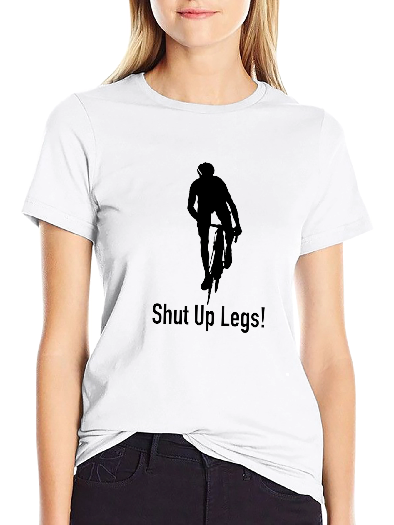 Cyclist Silhouette T-Shirt - Shut Up Legs!