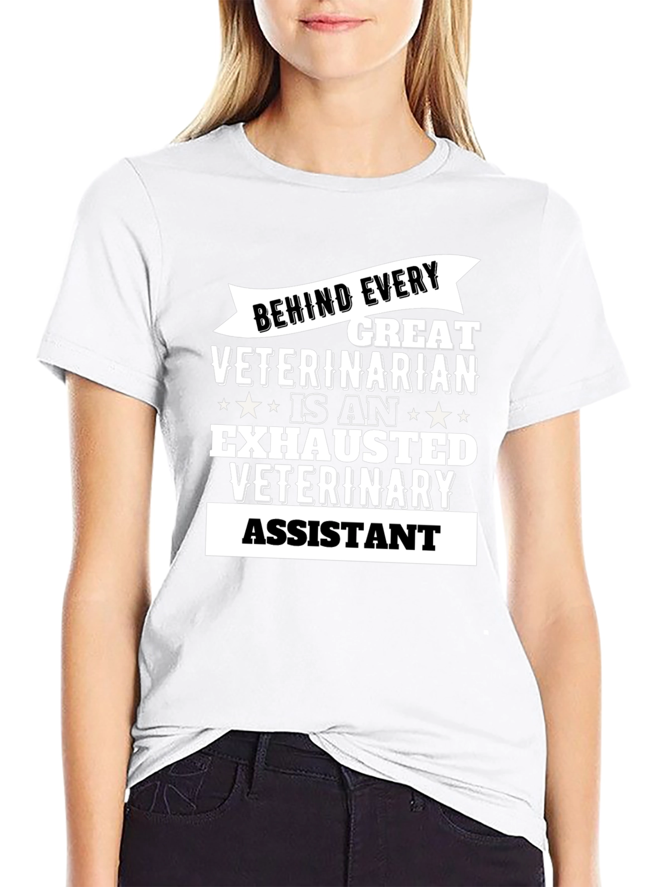 Exhausted Veterinary Assistant T-Shirt