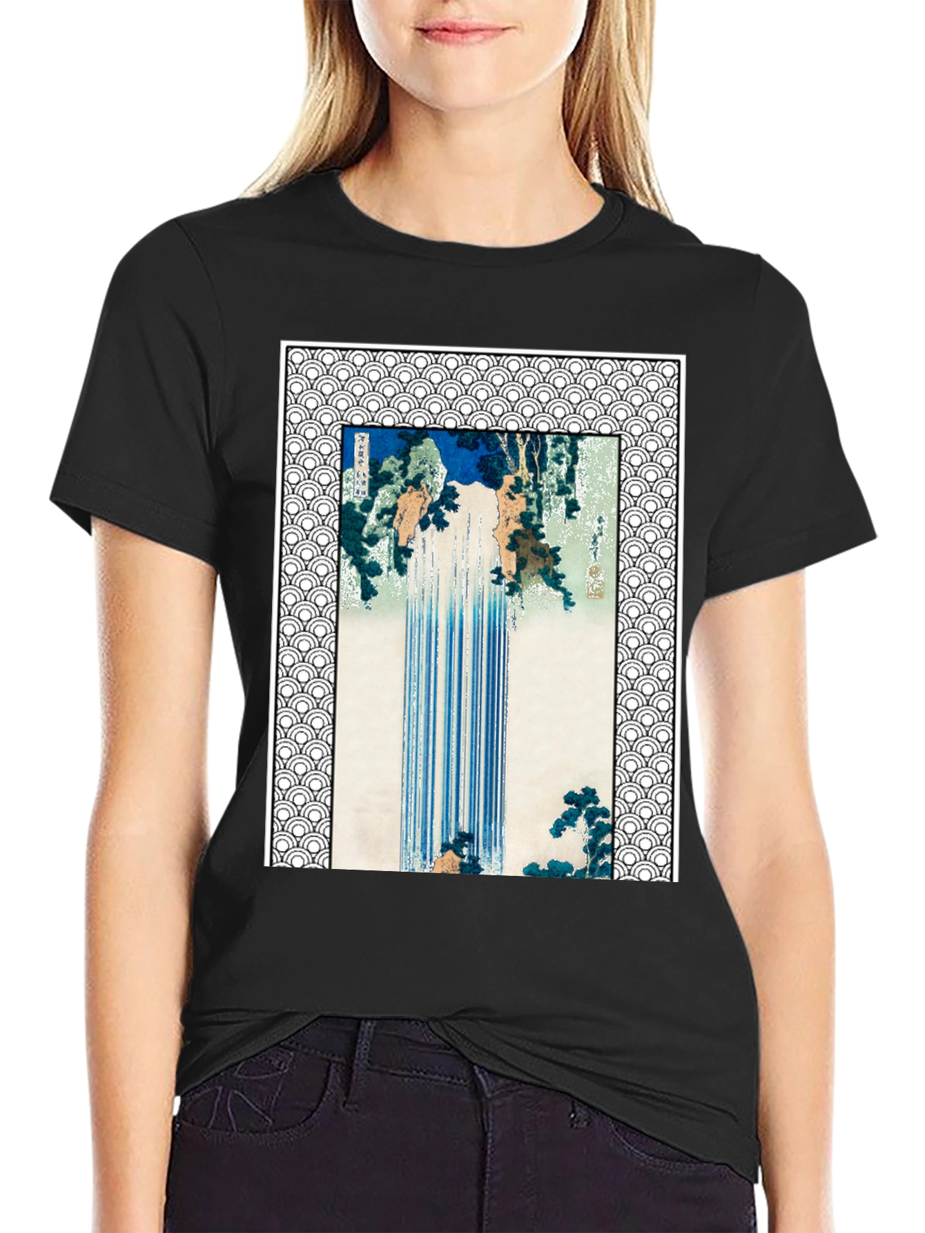Japanese Waterfall Art T-Shirt