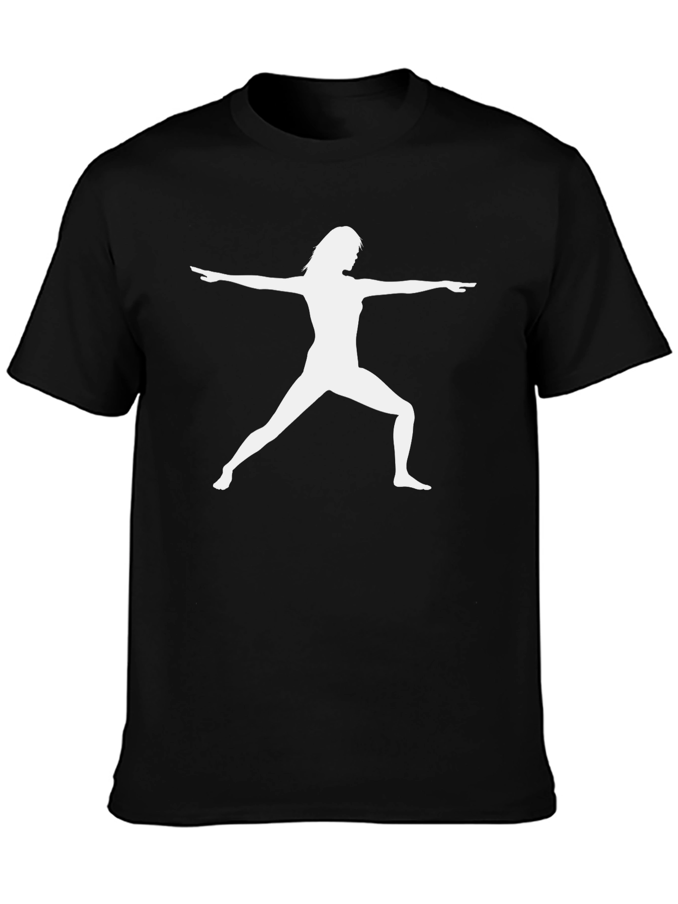 Yoga Pose Graphic Black Tee