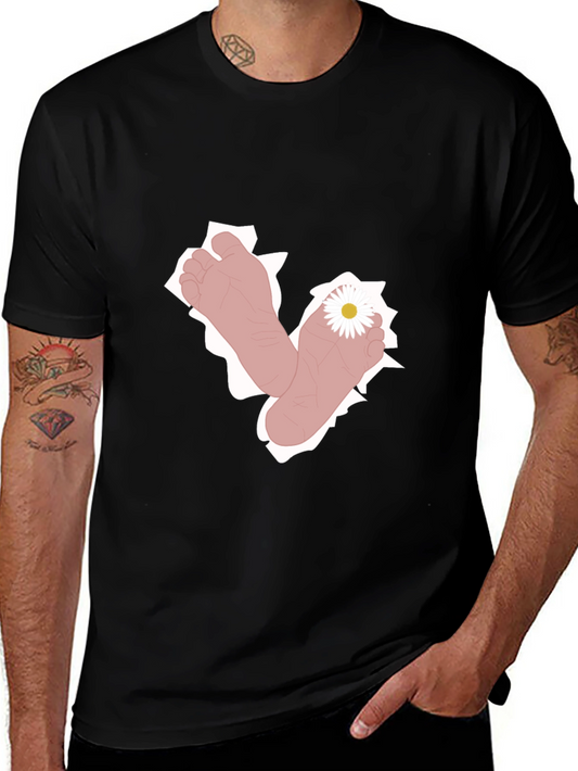 Barefoot Daisy Black Graphic Tee