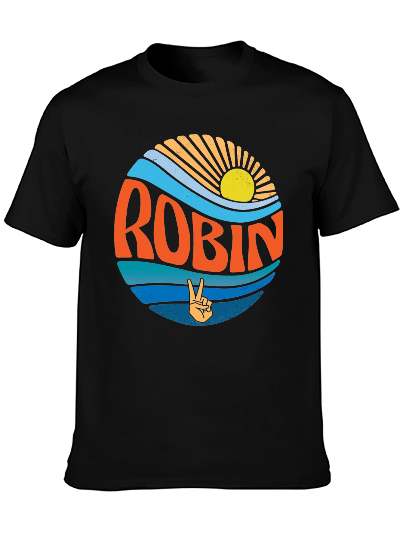 Robin Retro Sun & Wave T-Shirt