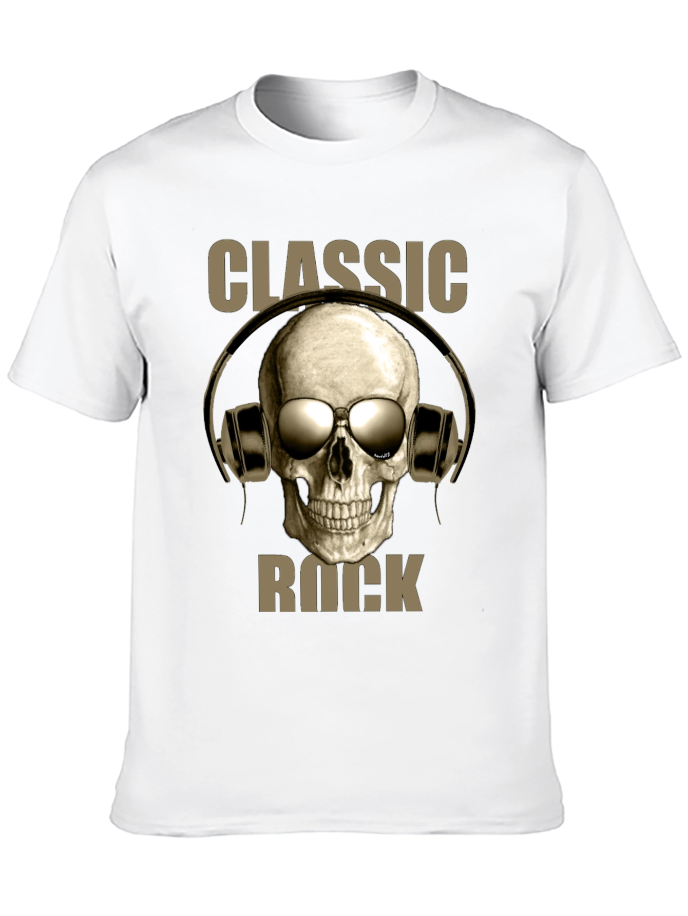 Classic Rock Skull Graphic T-Shirt