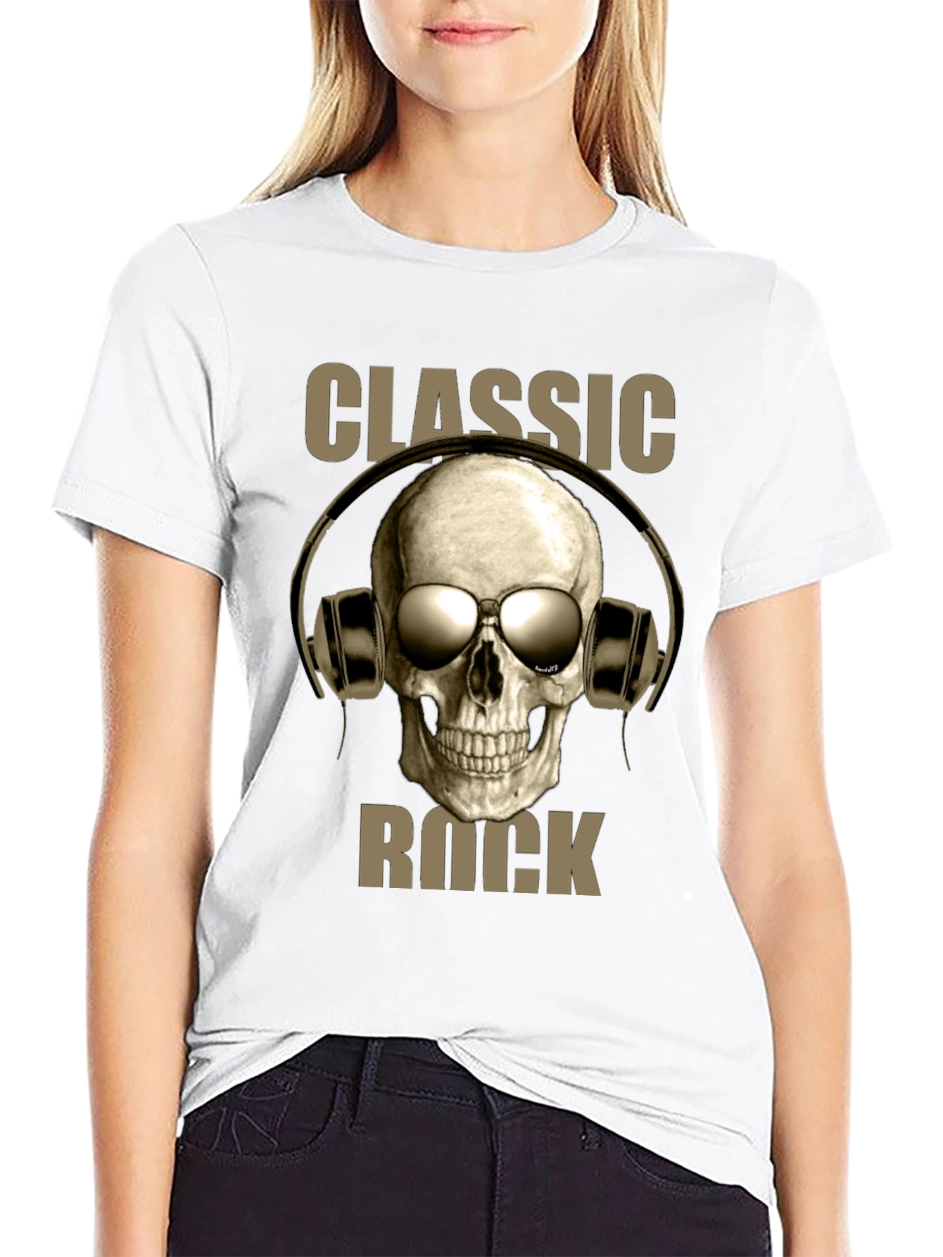 Classic Rock Skull Graphic T-Shirt