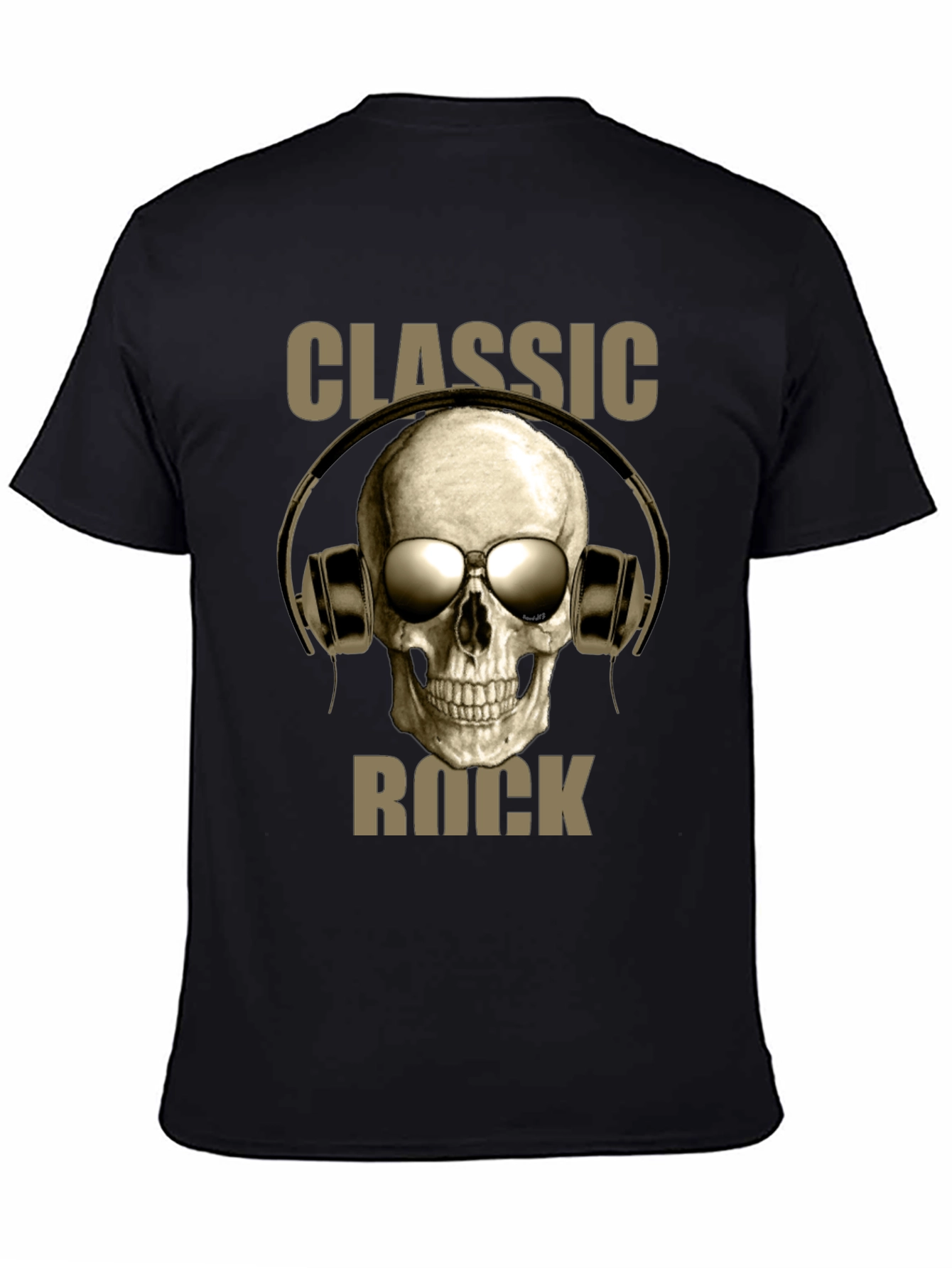 Classic Rock Skull Graphic T-Shirt