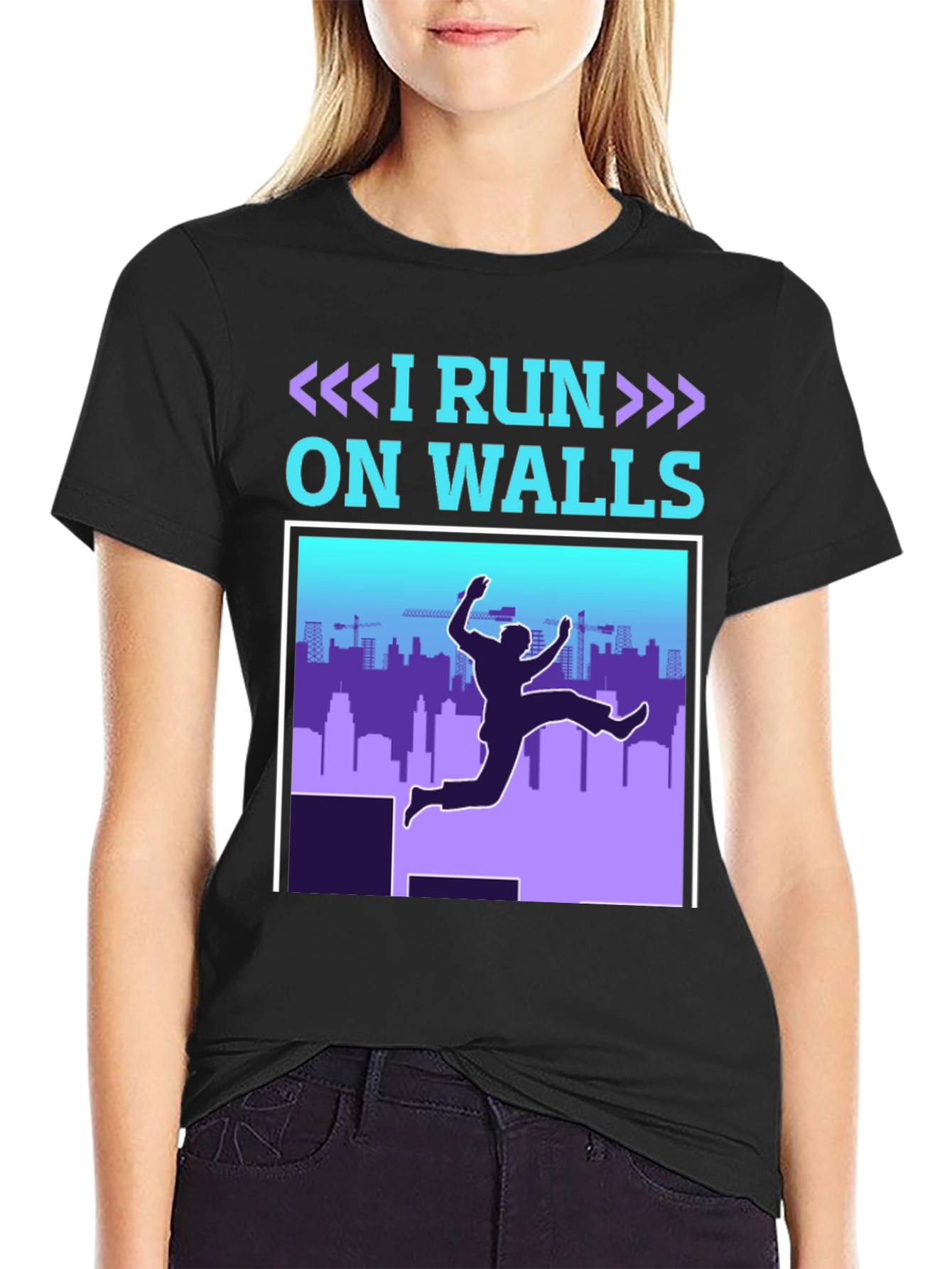 I Run On Walls T-Shirt - Parkour Athlete Apparel