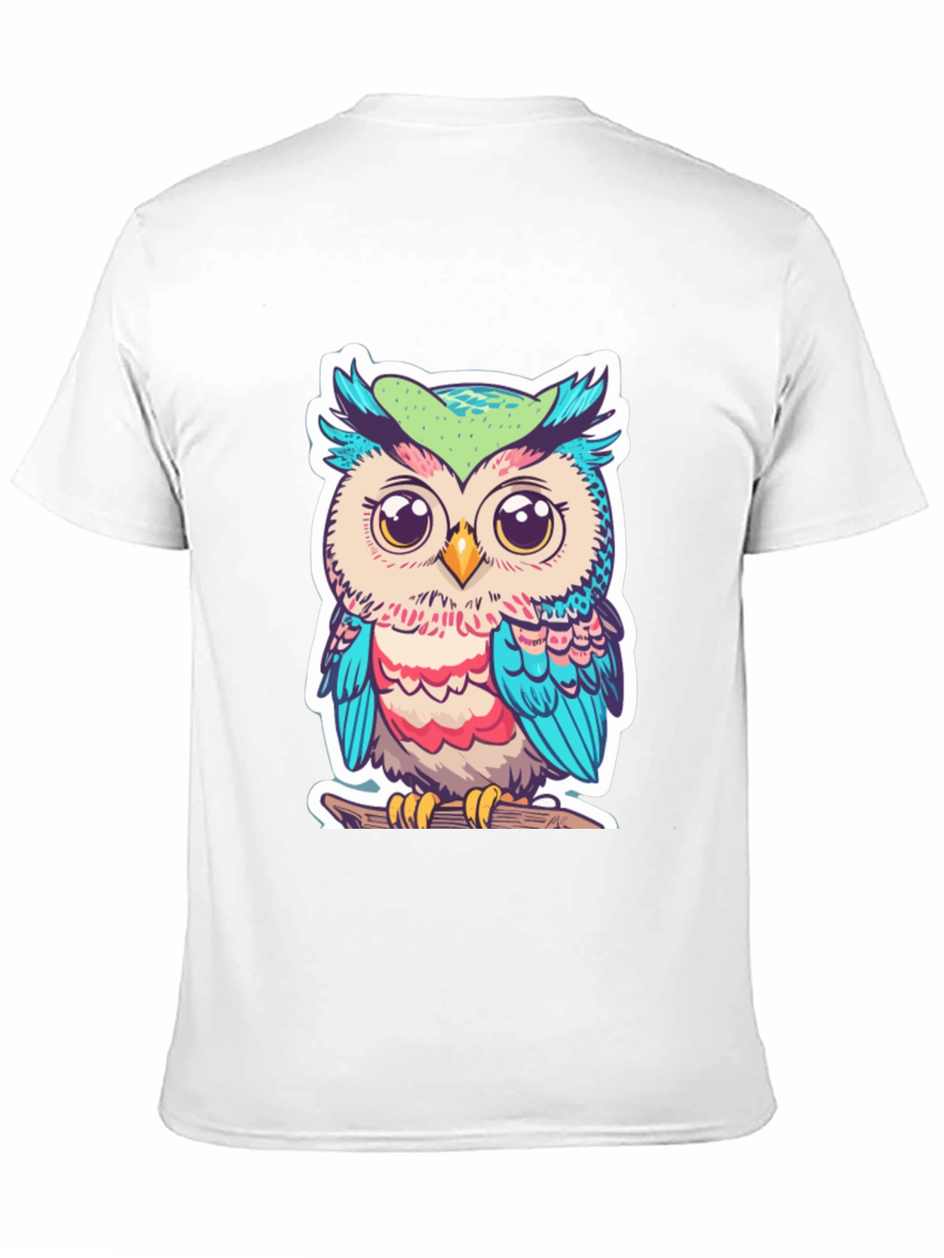 Cute Owl Graphic T-Shirt - Black Cotton Tee