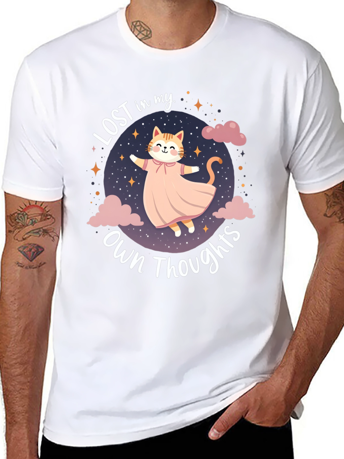Lost in My Own Thoughts Cat T-Shirt