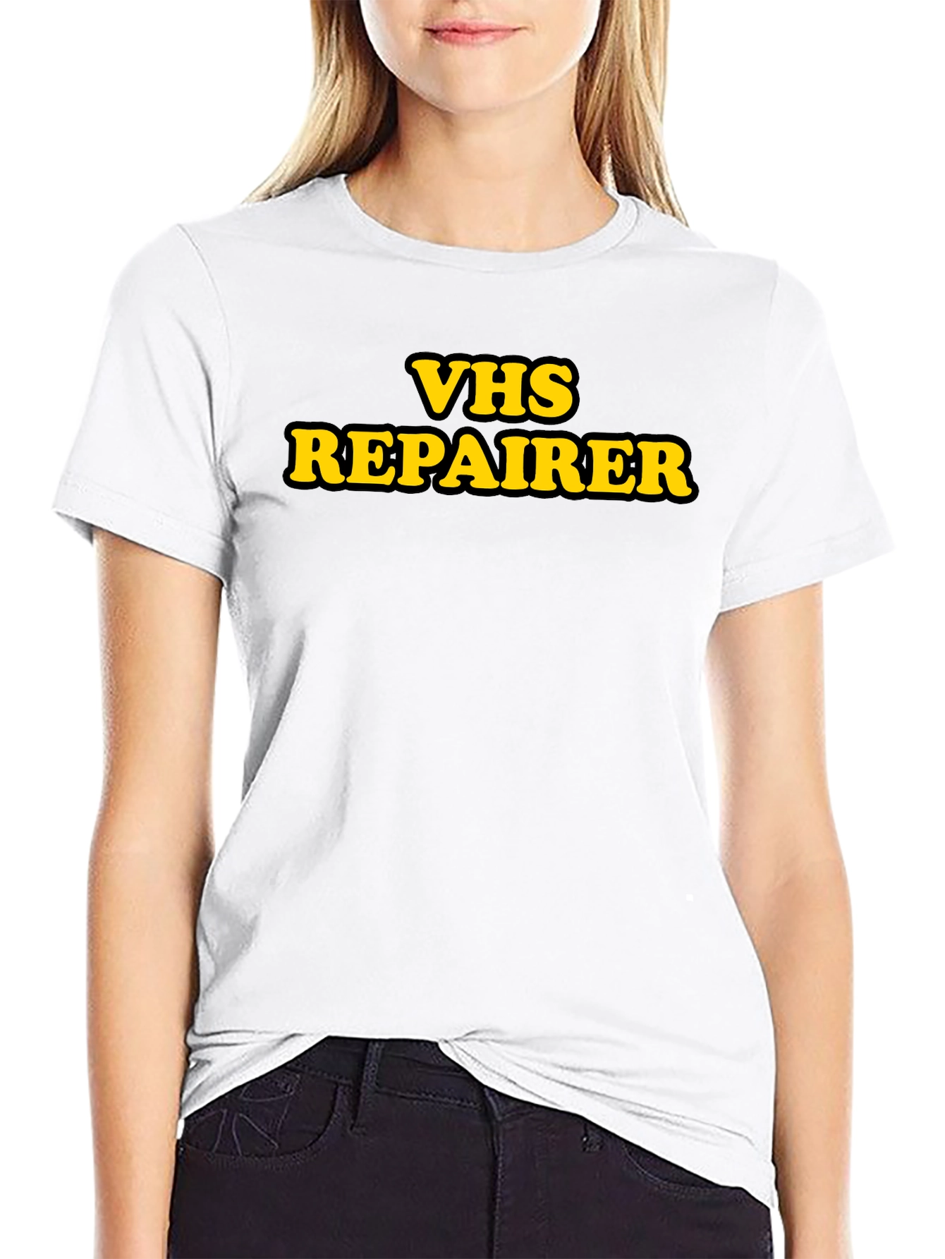 VHS Repairer Graphic T-Shirt - Retro Job Pride!