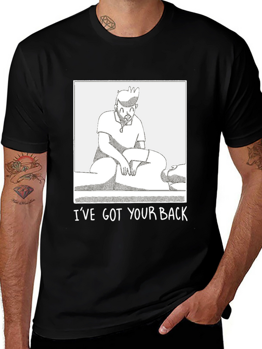 Funny Ive Got Your Back Graphic Tee - Black