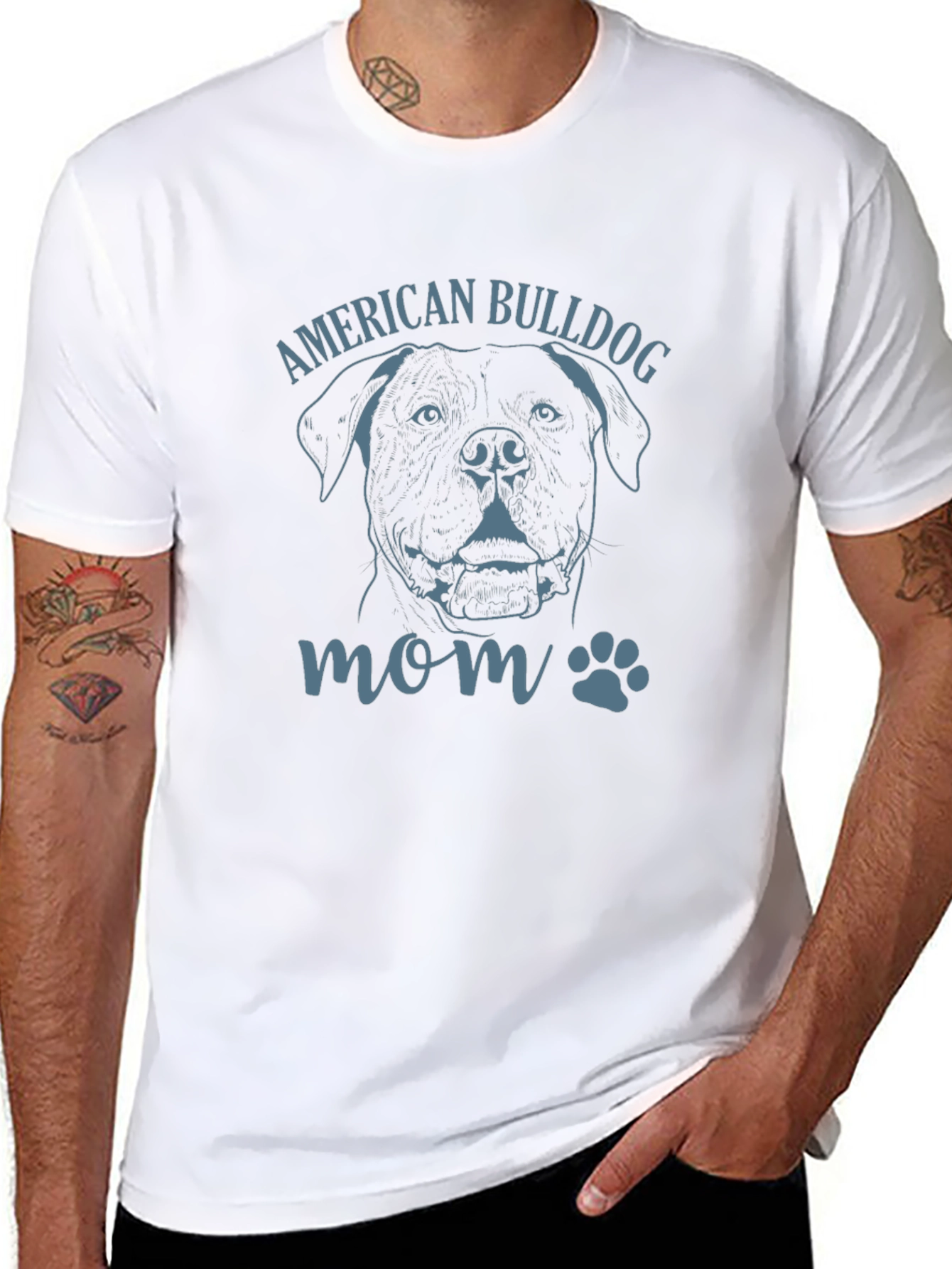 American Bulldog Mom T-Shirt