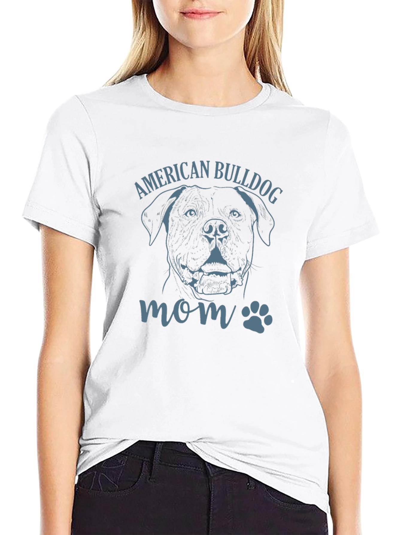 American Bulldog Mom T-Shirt