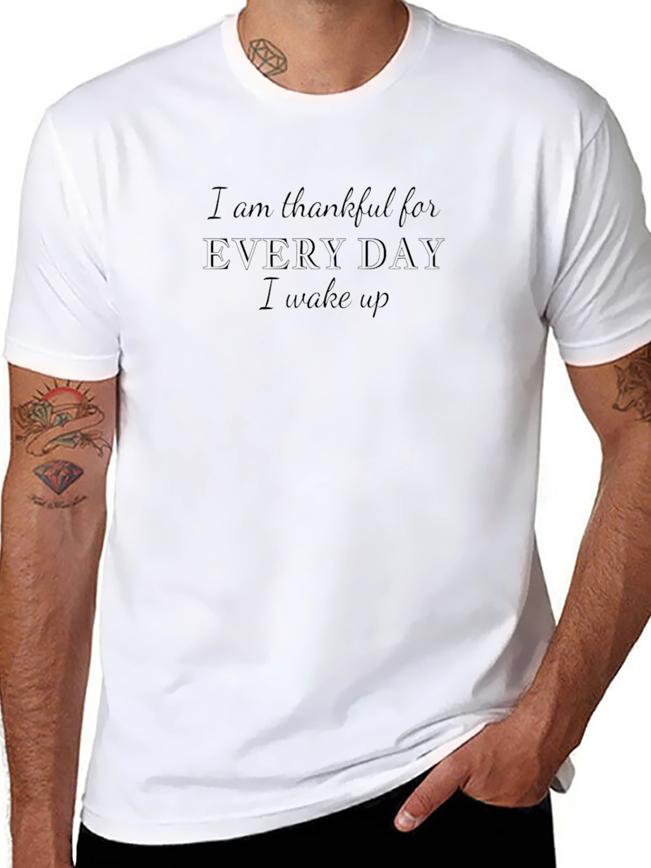Thankful Everyday Graphic Tee - Soft Cotton Comfort