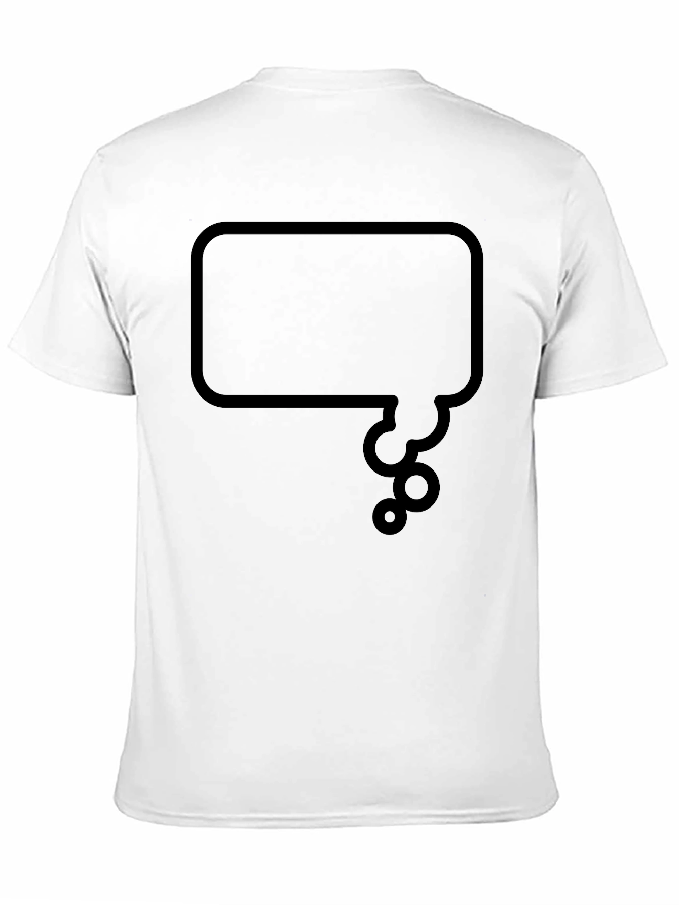Thinking Bubble Graphic Tee - Black Casual Shirt