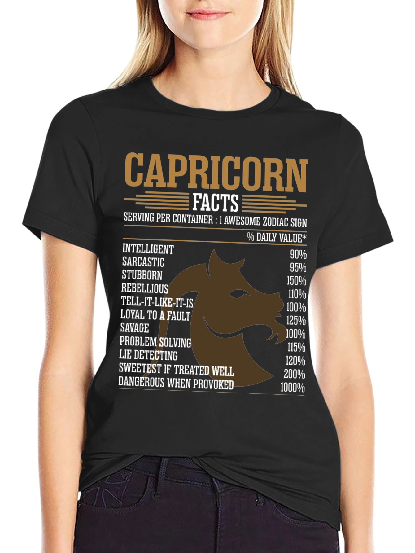 Capricorn Zodiac Sign Facts T-Shirt