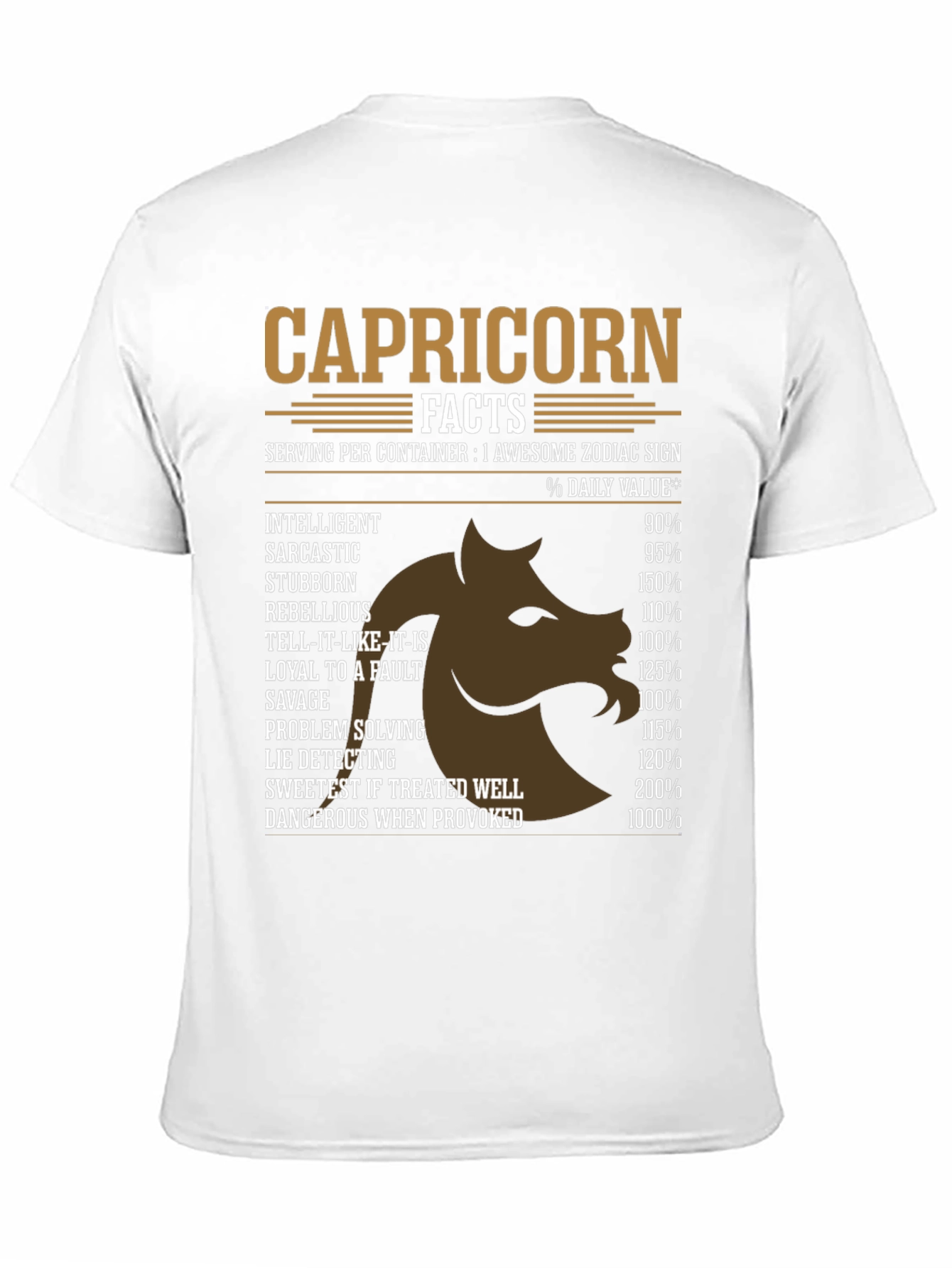 Capricorn Zodiac Sign Facts T-Shirt