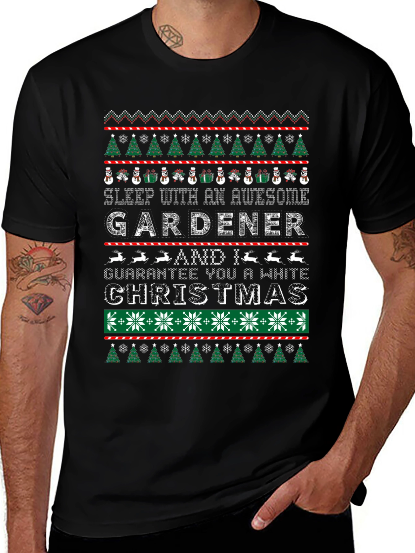 Awesome Gardener Christmas T-Shirt