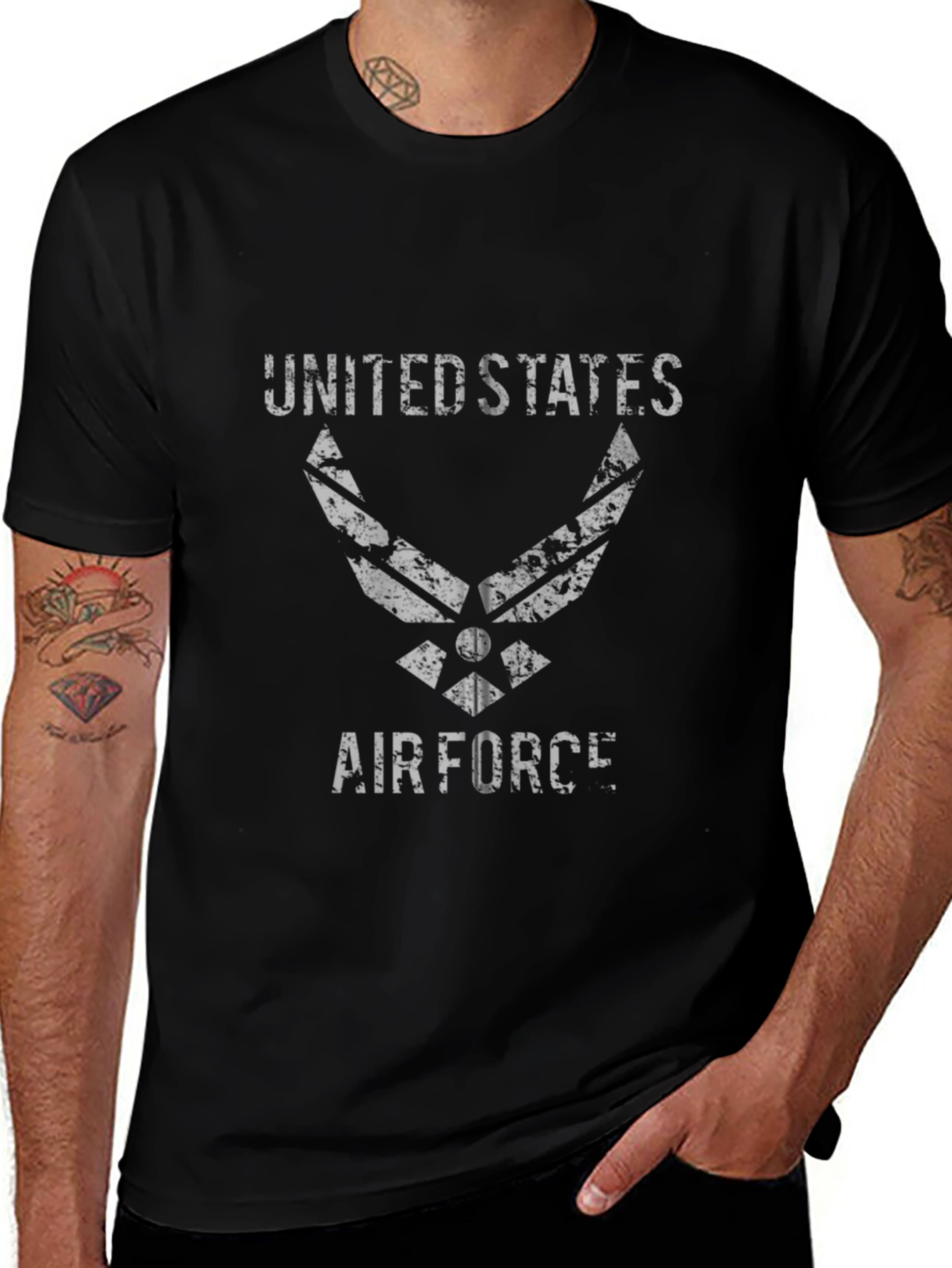 US Air Force Distressed Graphic Tee