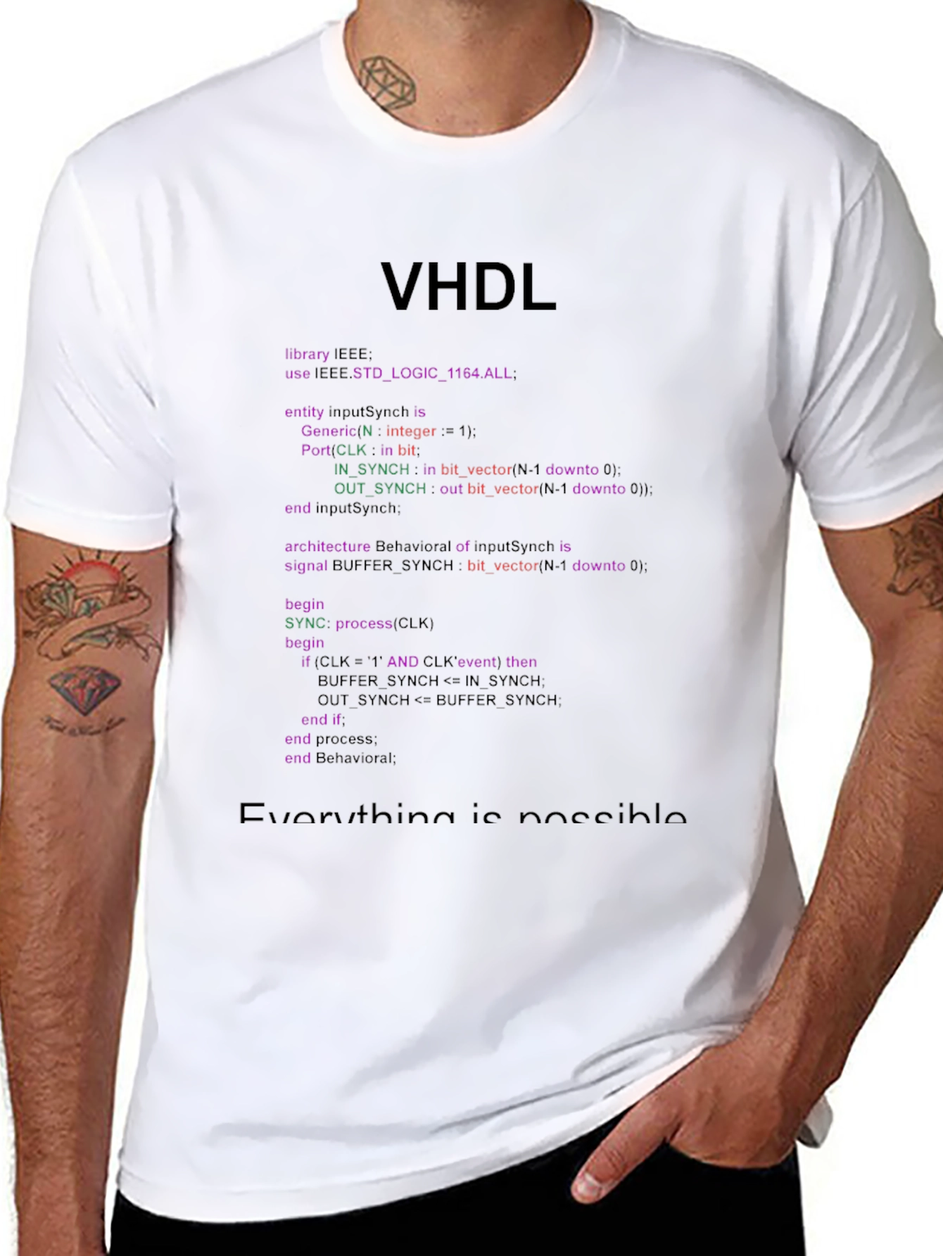 VHDL Code T-Shirt - Engineer & Programmer Gift