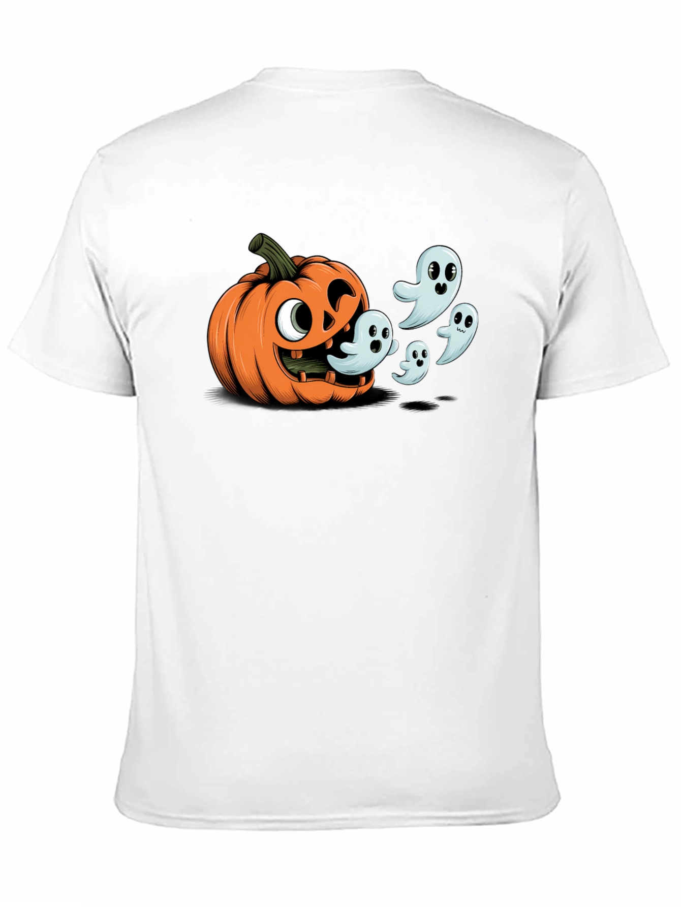 Halloween Pumpkin Ghosts Graphic T-Shirt