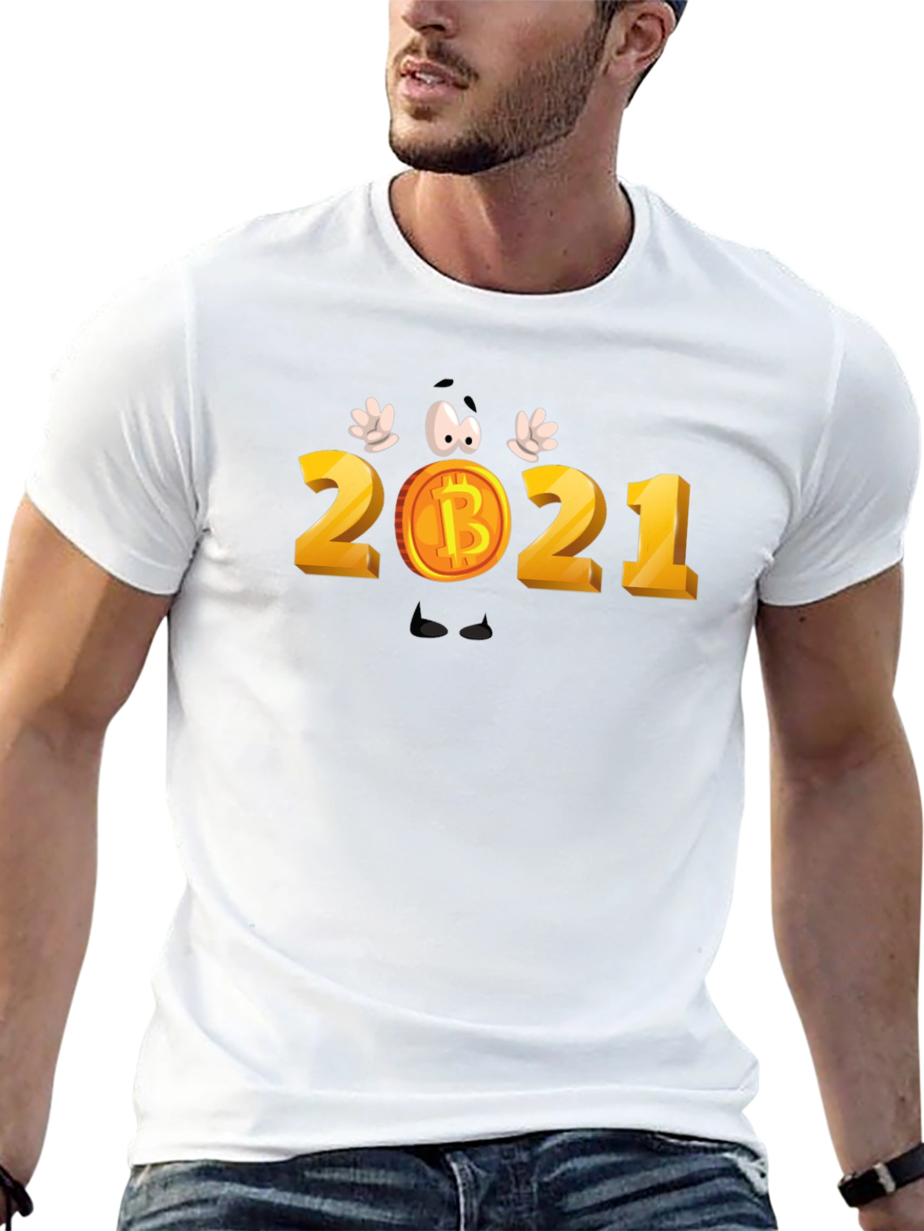 Bitcoin 2021 Cartoon T-Shirt - Crypto Tee