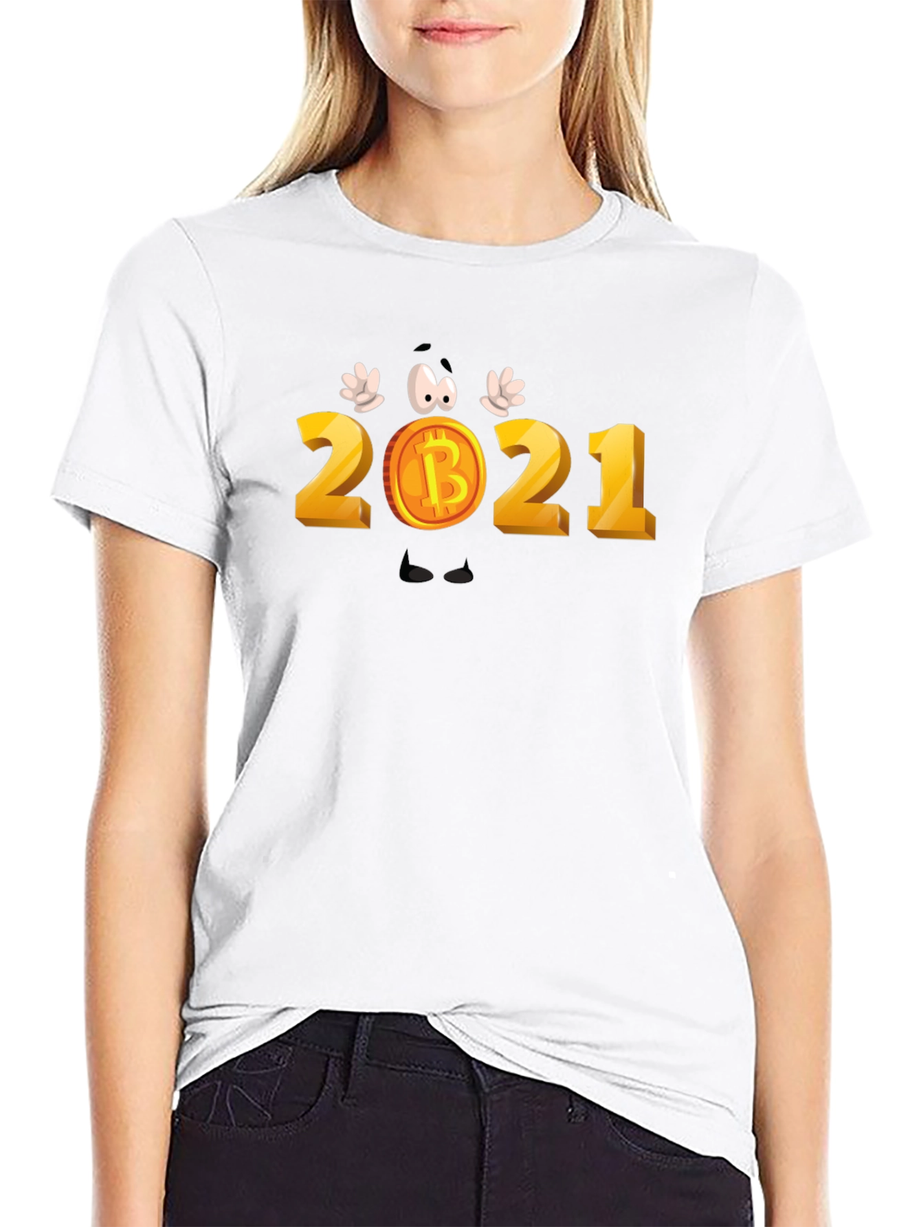 Bitcoin 2021 Cartoon T-Shirt - Crypto Tee