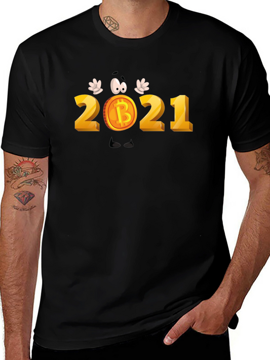 Bitcoin 2021 Cartoon T-Shirt - Crypto Tee