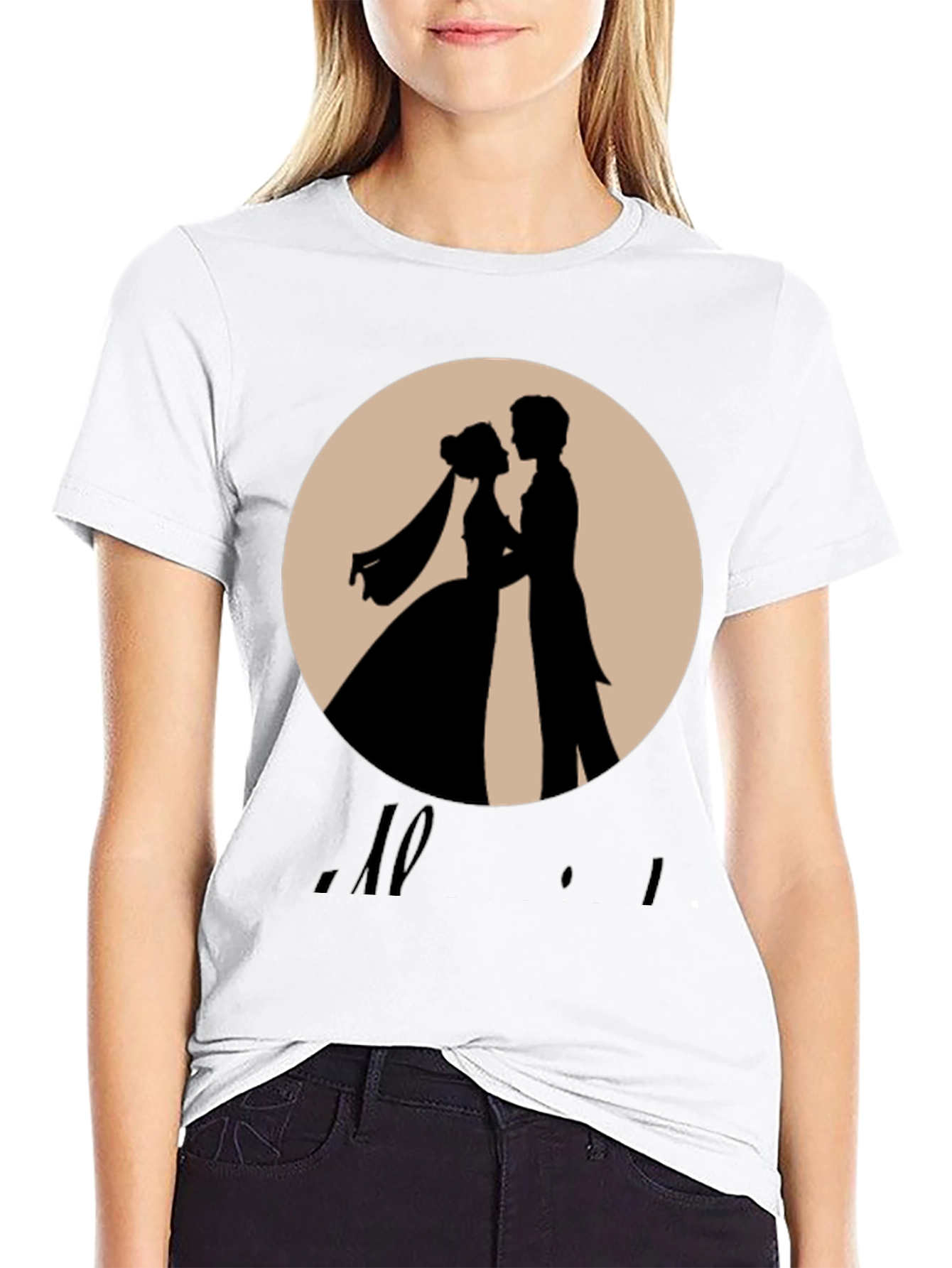 Romantic Wedding Silhouette T-Shirt