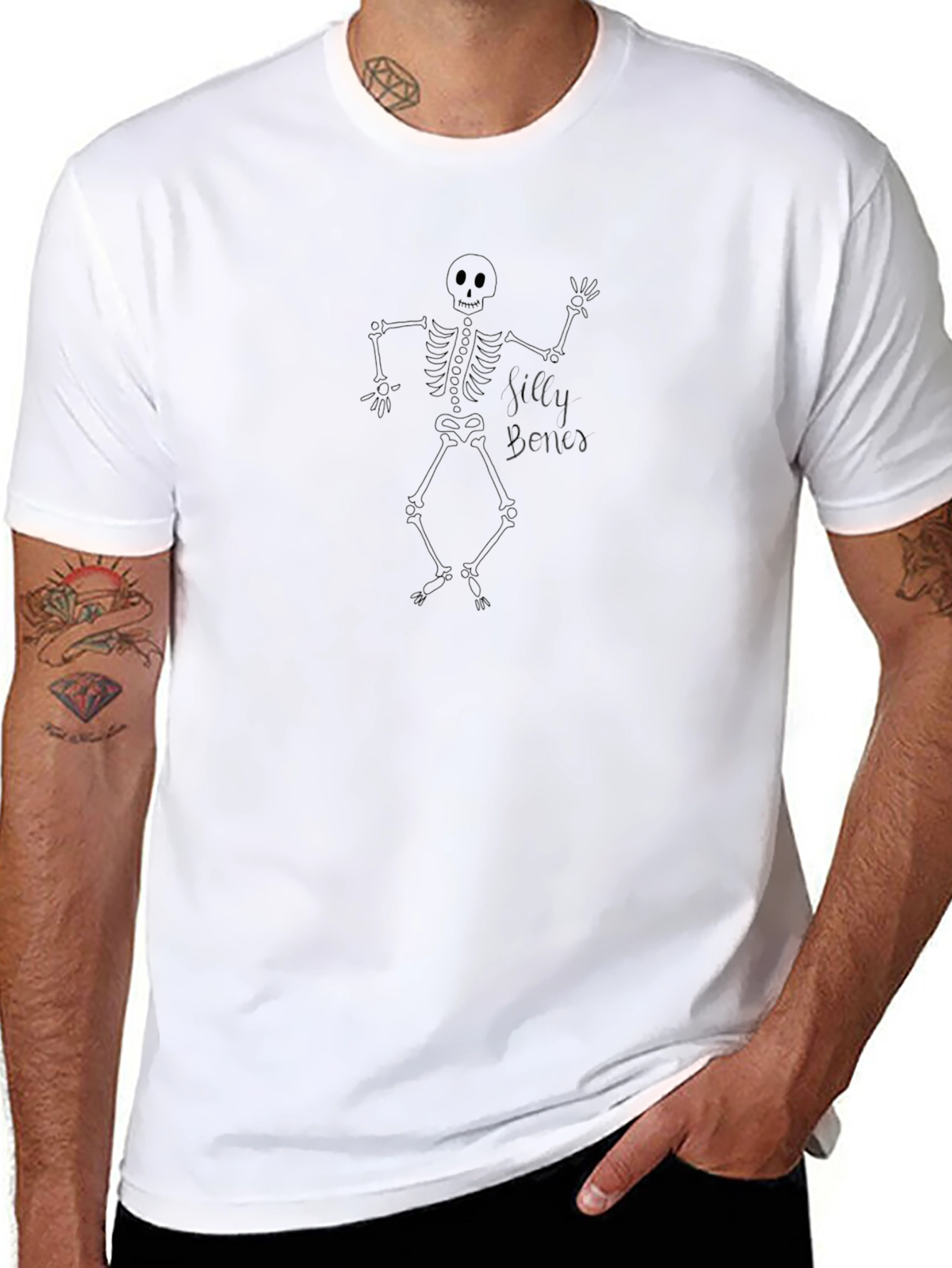 Silly Bones Black T-Shirt