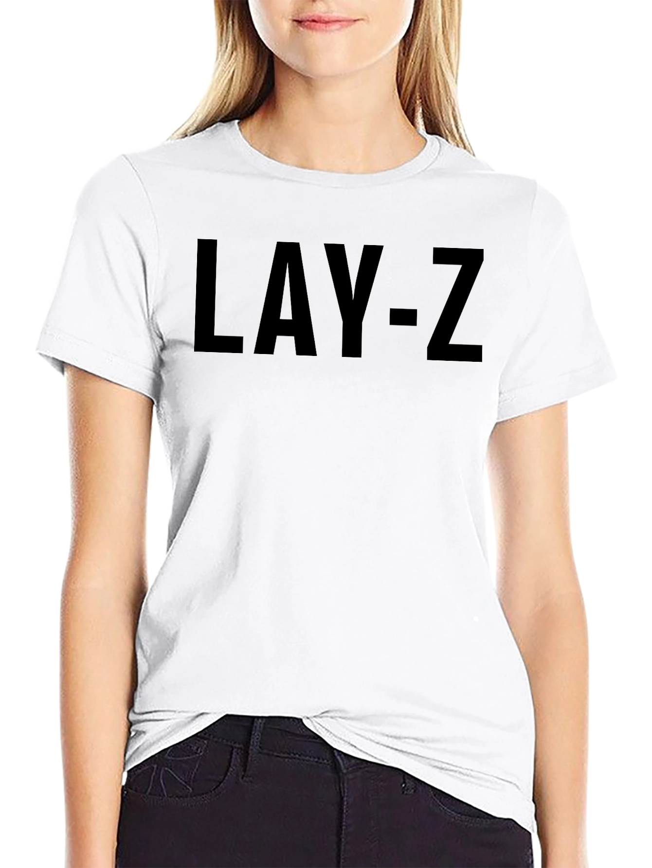 LAY-Z Black Graphic T-Shirt