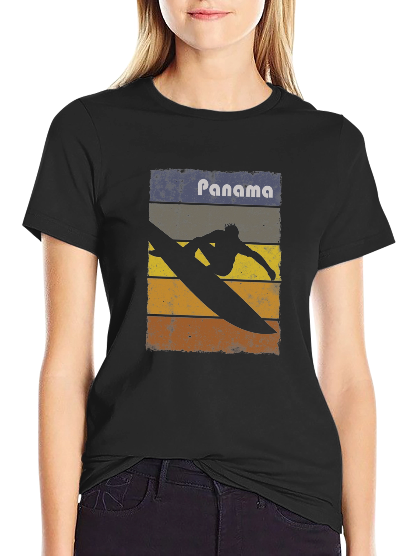 Panama Surfing Retro T-Shirt