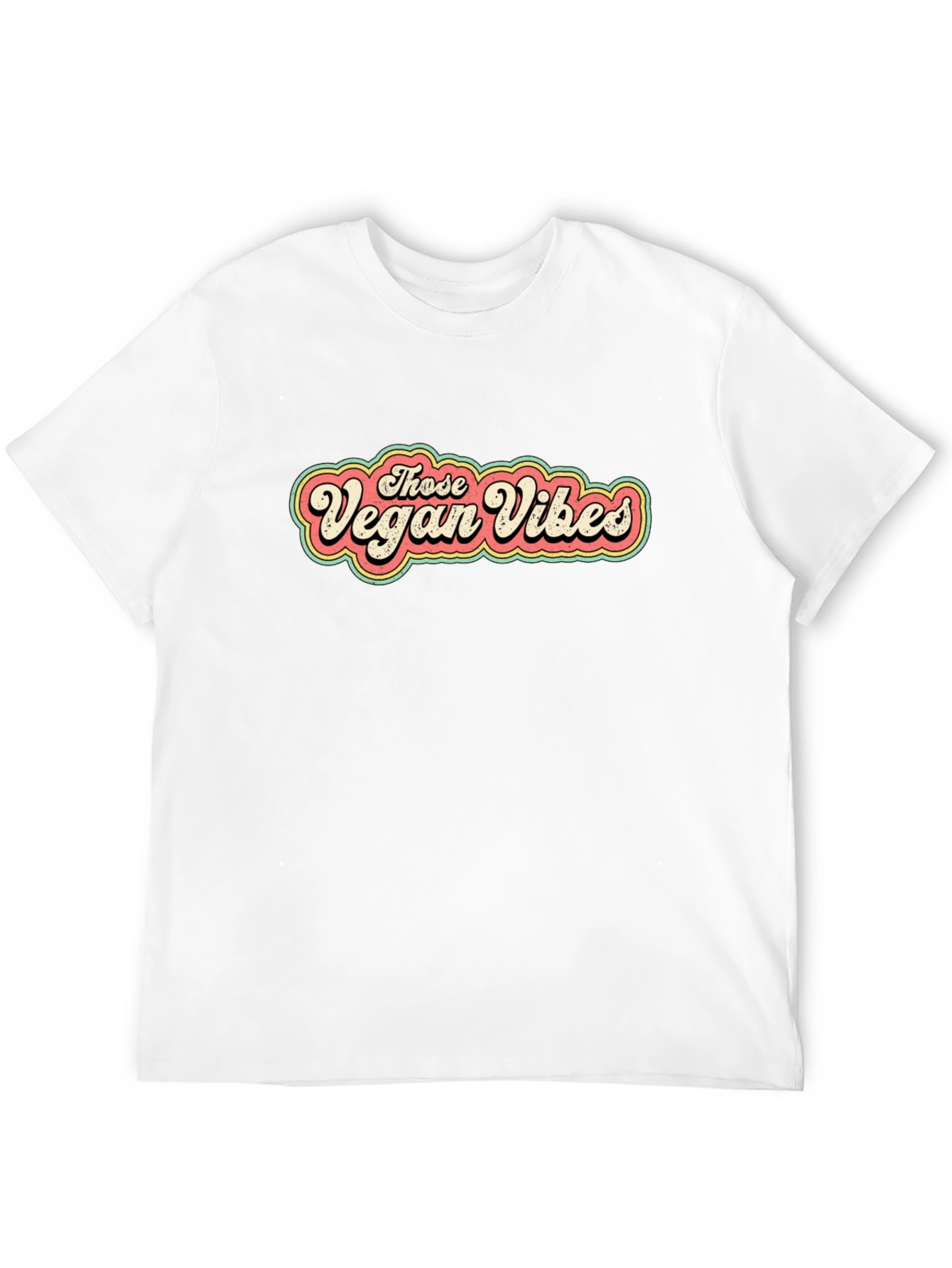 Vegan Vibes T-Shirt - Retro Graphic Tee