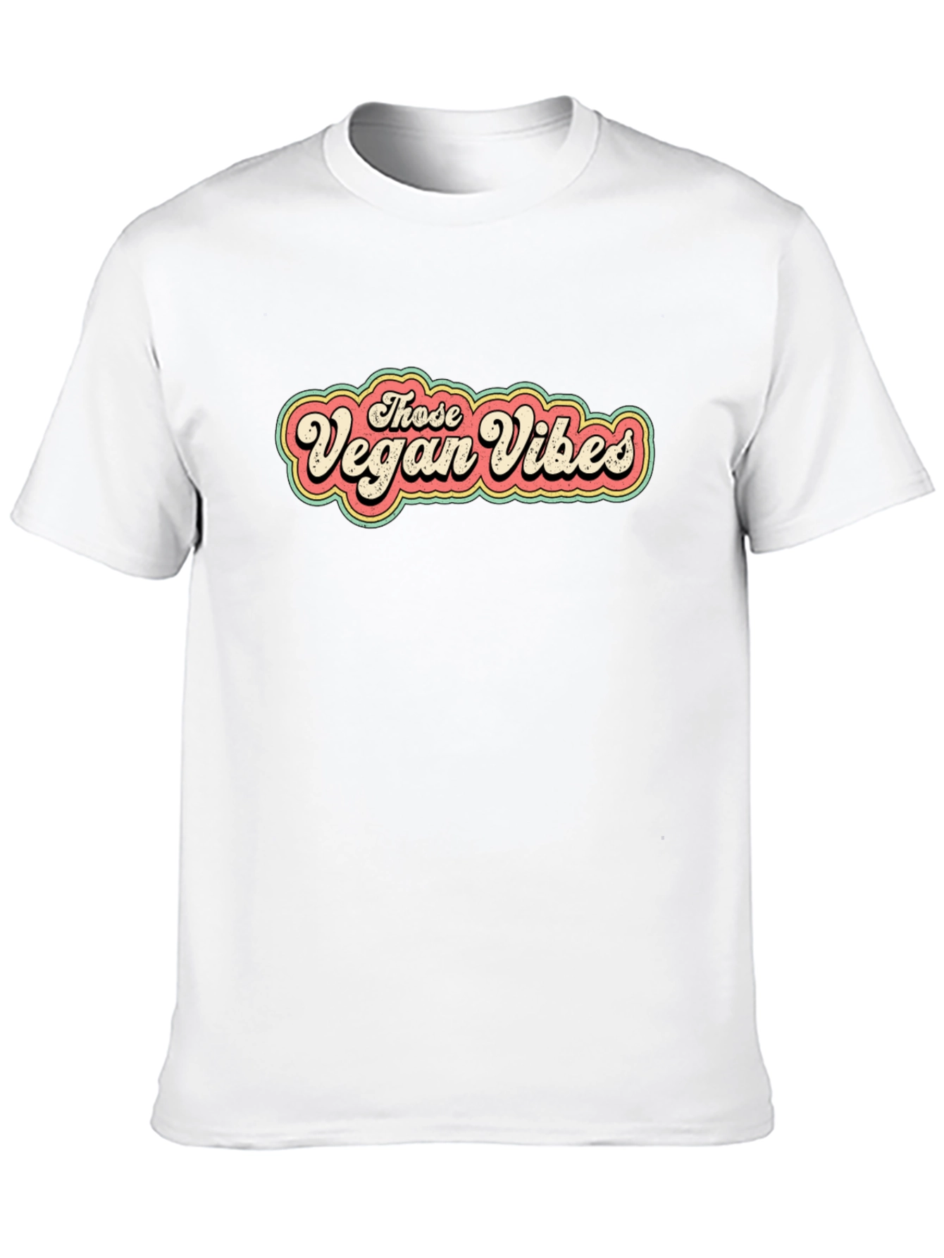 Vegan Vibes T-Shirt - Retro Graphic Tee