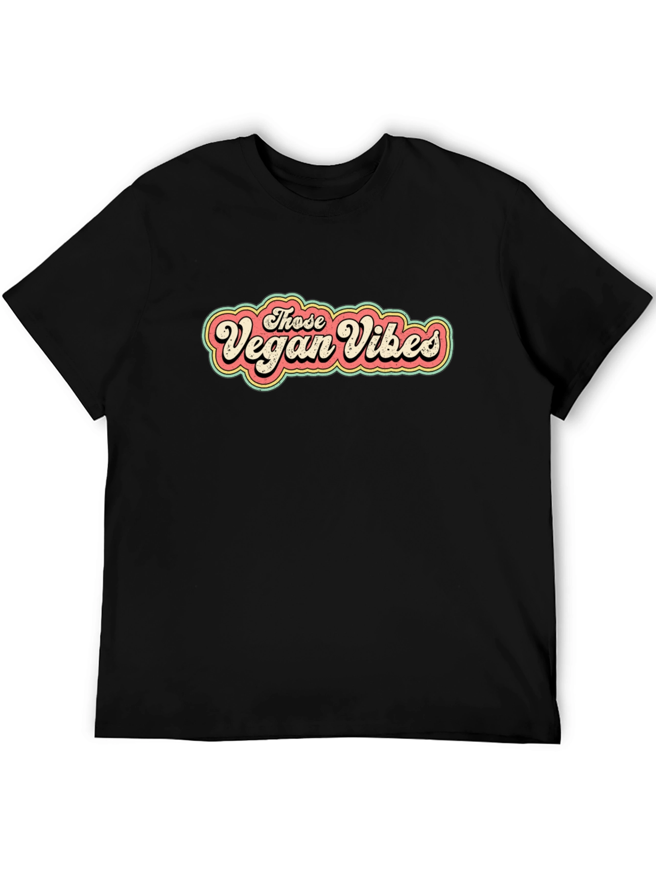 Vegan Vibes T-Shirt - Retro Graphic Tee