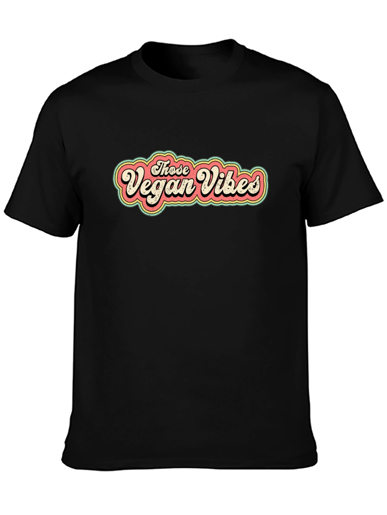 Vegan Vibes T-Shirt - Retro Graphic Tee