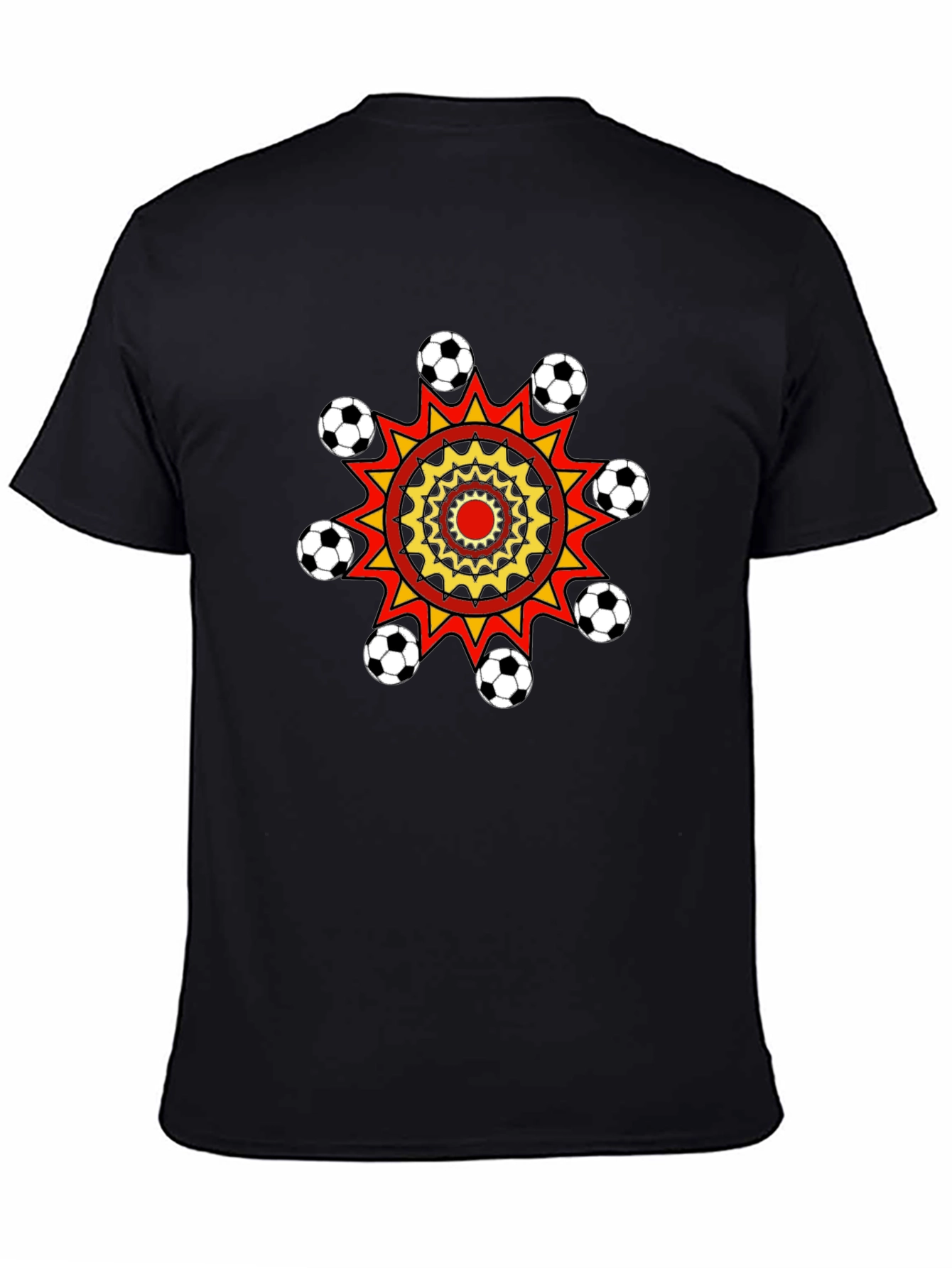Soccer Ball Burst Graphic T-Shirt