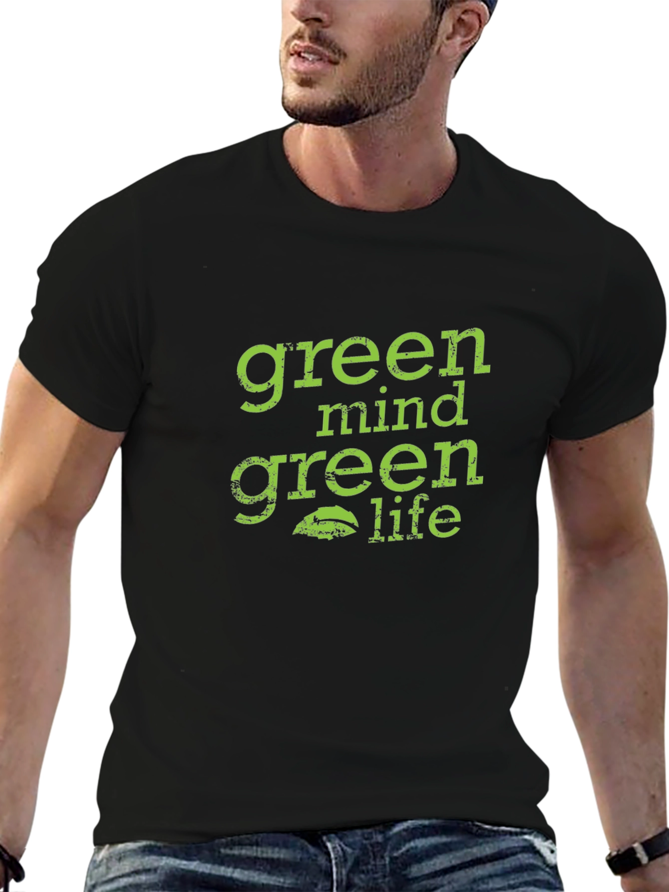 Green Mind Green Life Graphic Tee