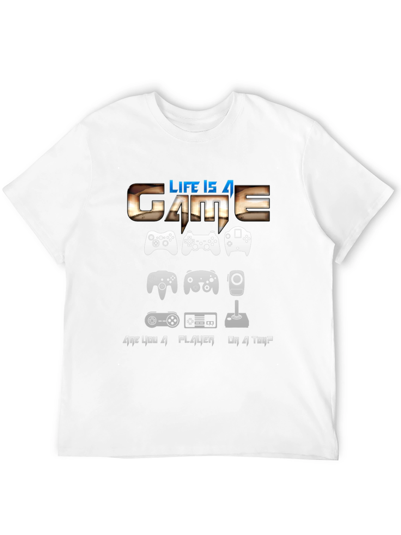 Life is a Game T-Shirt Gamer Controller Graphic Tee