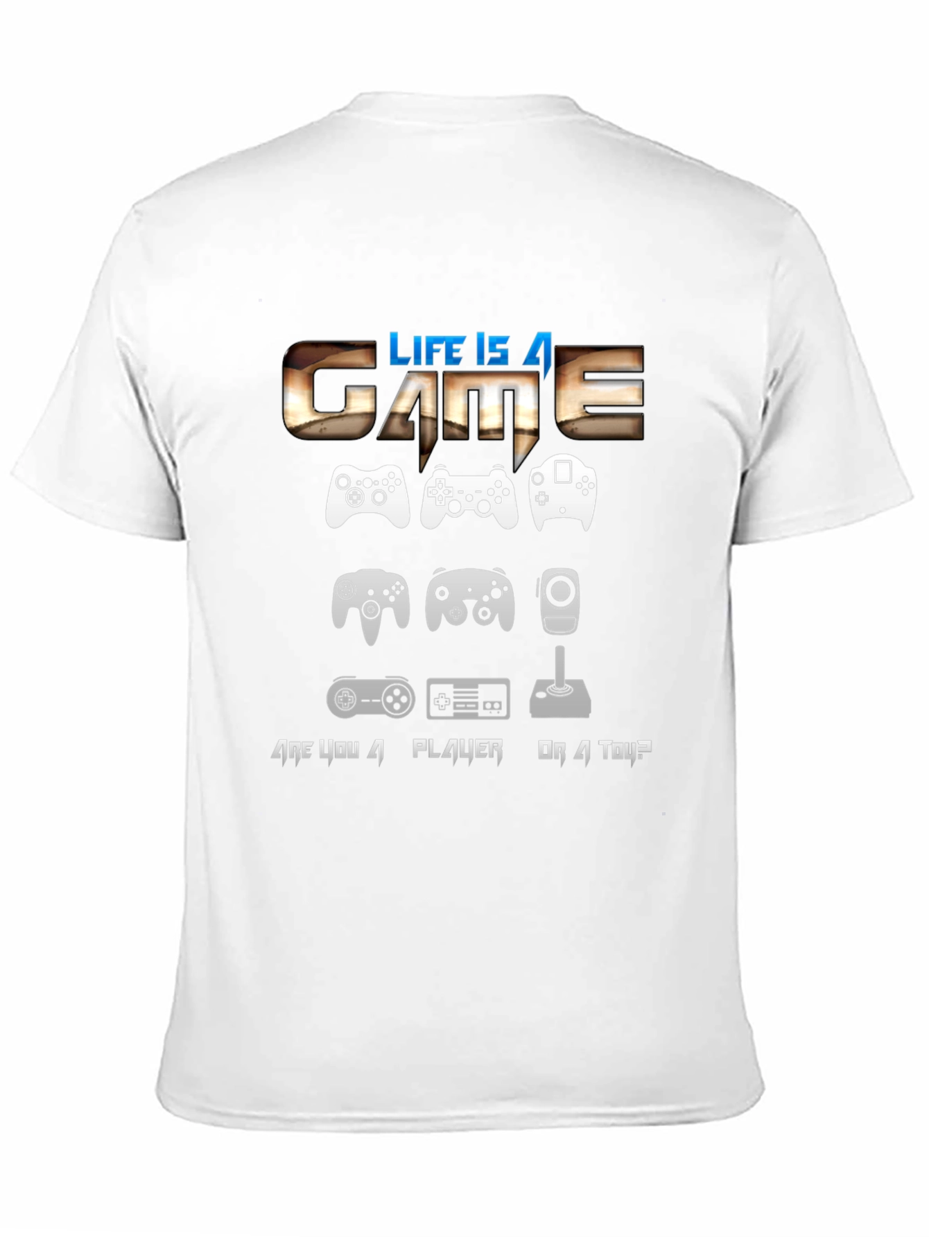 Life is a Game T-Shirt Gamer Controller Graphic Tee