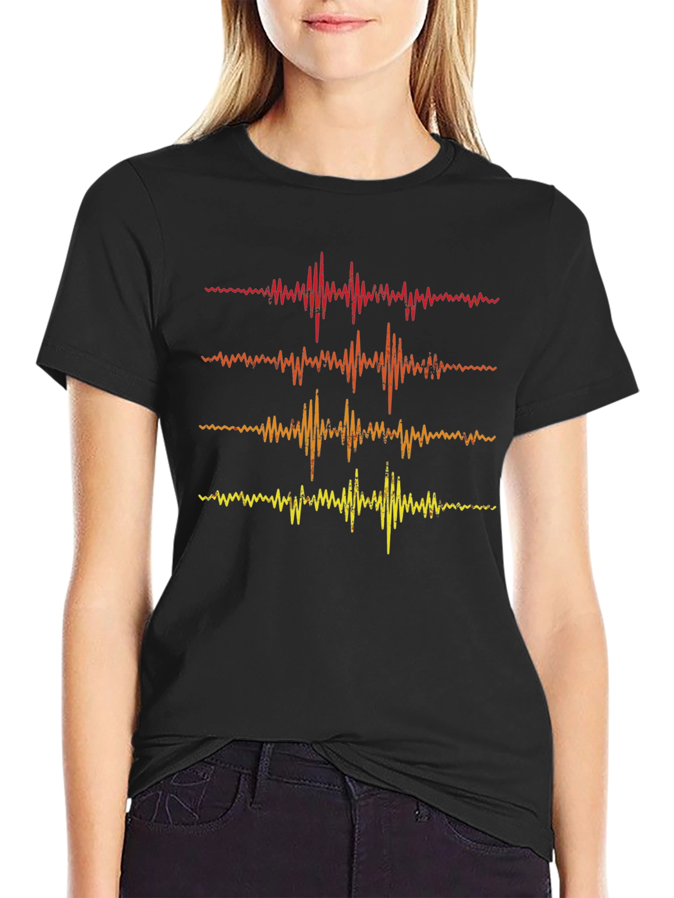 Retro Sound Wave Graphic Tee
