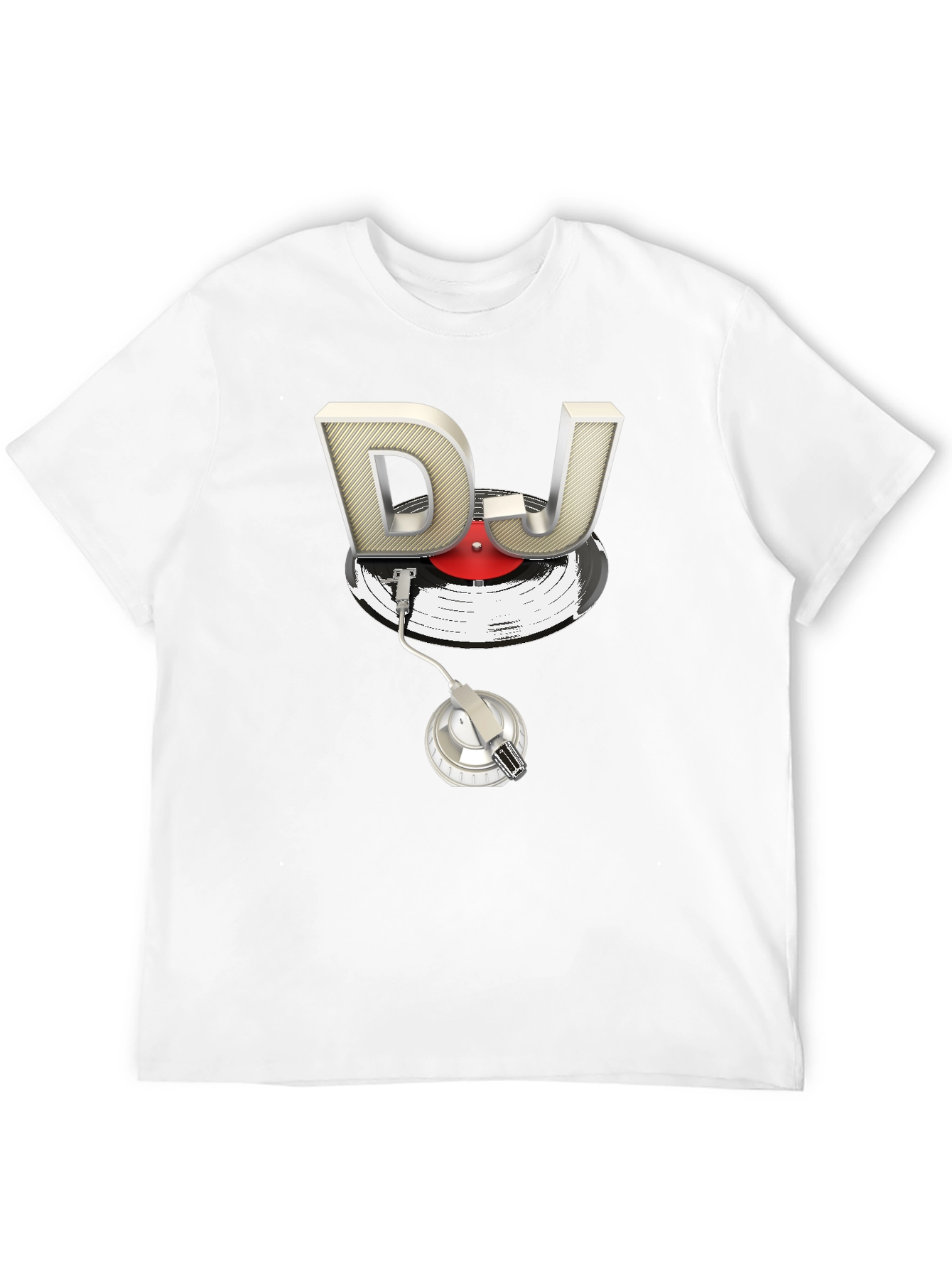 DJ Turntable Graphic T-Shirt - Music Lover Tee