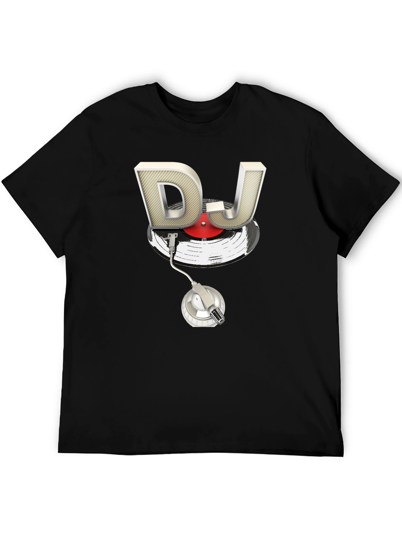 DJ Turntable Graphic T-Shirt - Music Lover Tee