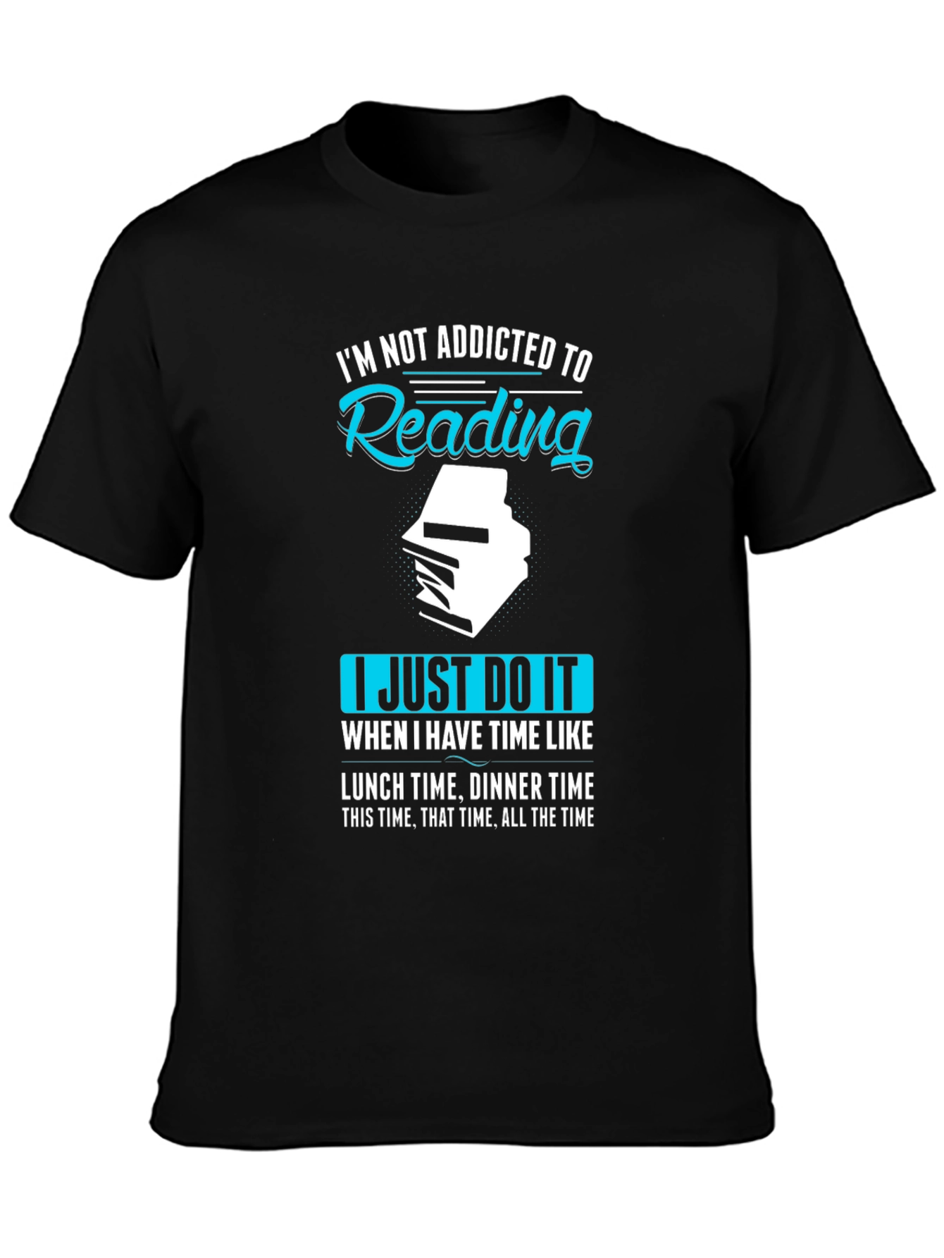 Reading Addict Black T-Shirt