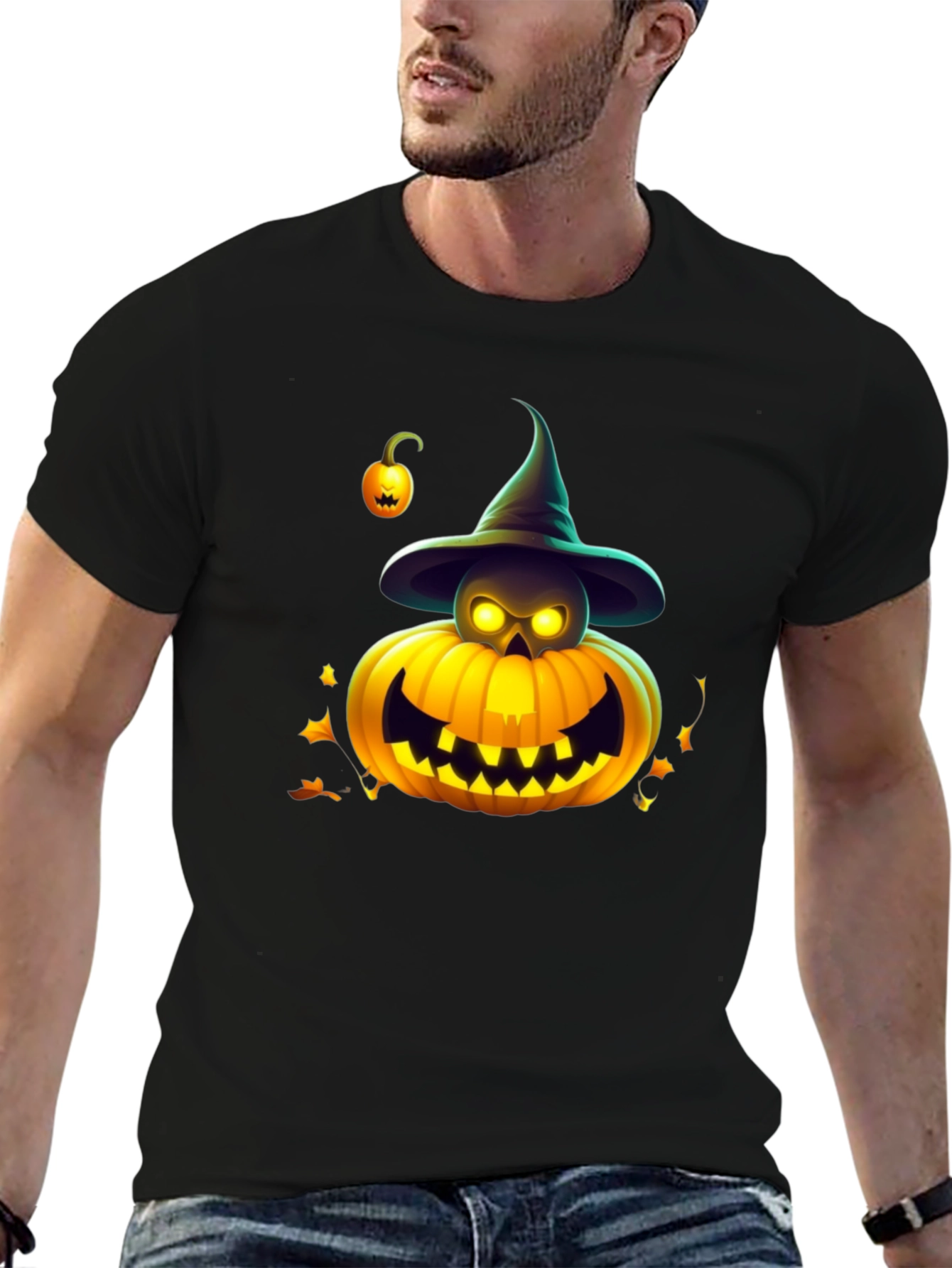 Halloween Pumpkin Witch T-Shirt