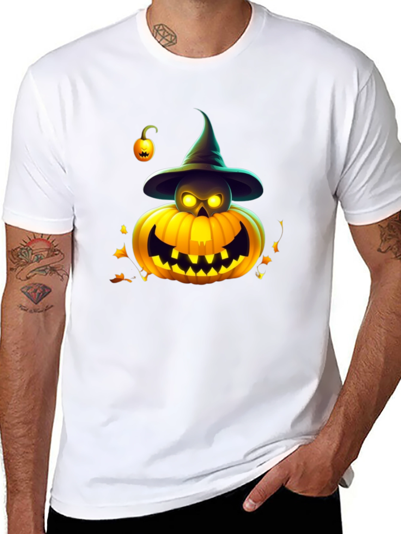 Halloween Pumpkin Witch T-Shirt