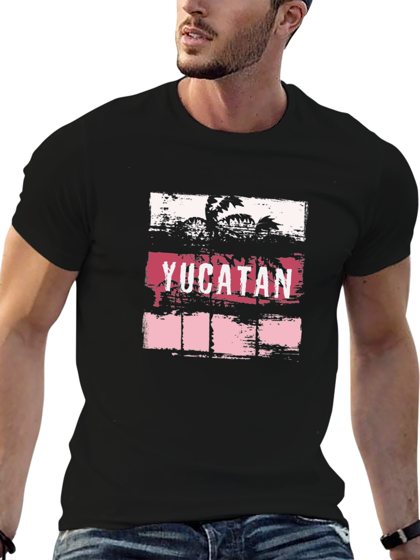 Yucatan Palm Tree Graphic T-Shirt