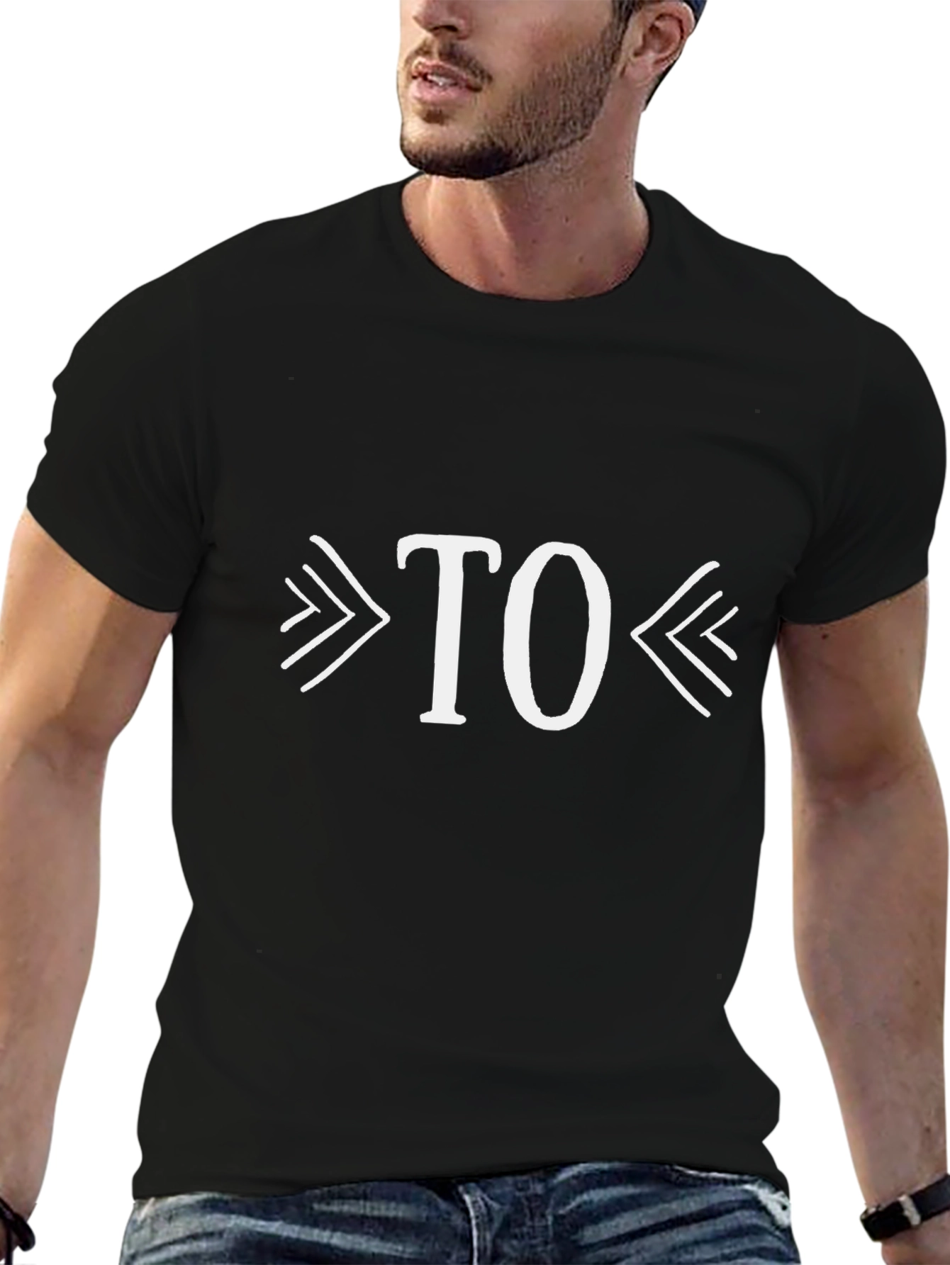 Modern TO Graphic Black T-Shirt